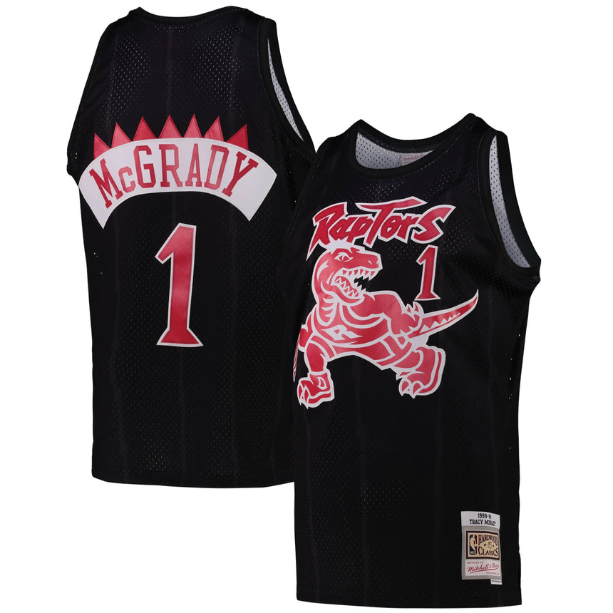 Men's Toronto Raptors Tracy McGrady Black Team Color Swingman Jersey by Mitchell & Ness - vstockx