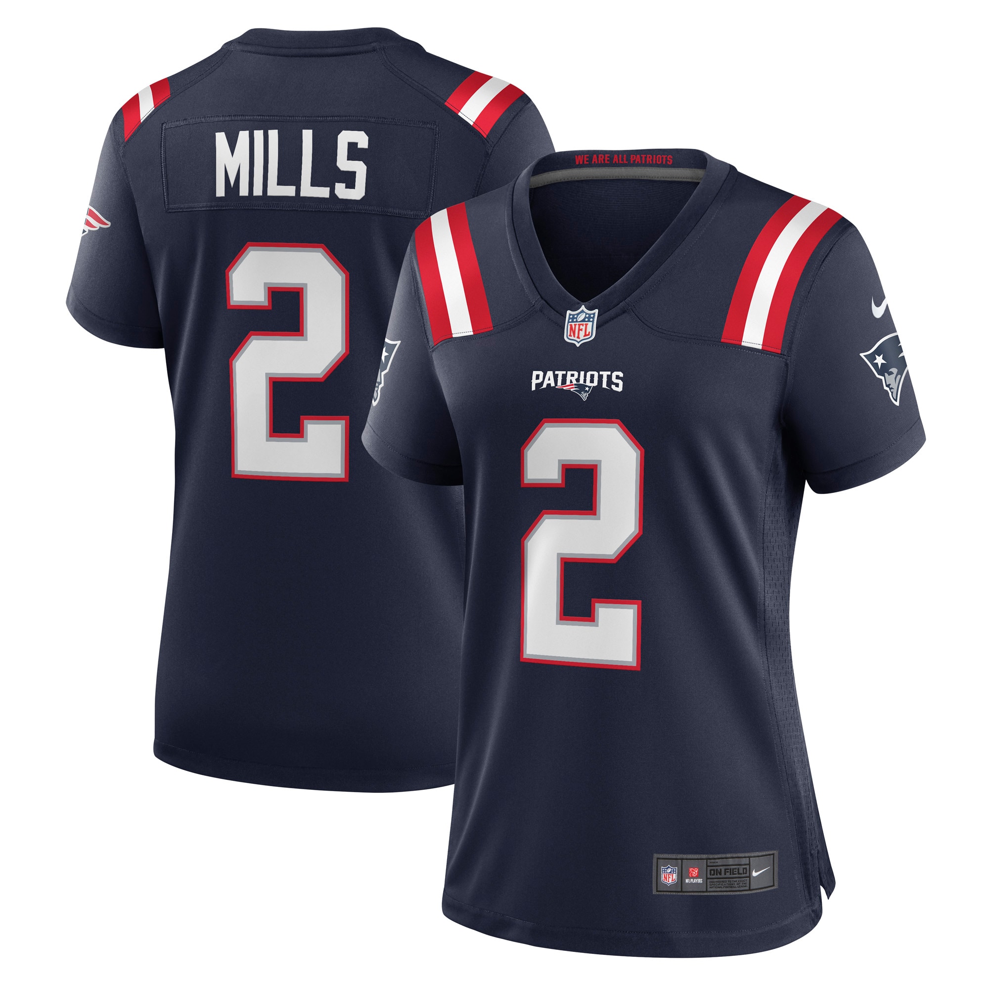 Jalen Mills New England Patriots Nike Women's Game Player Jersey - Navy - vstockx