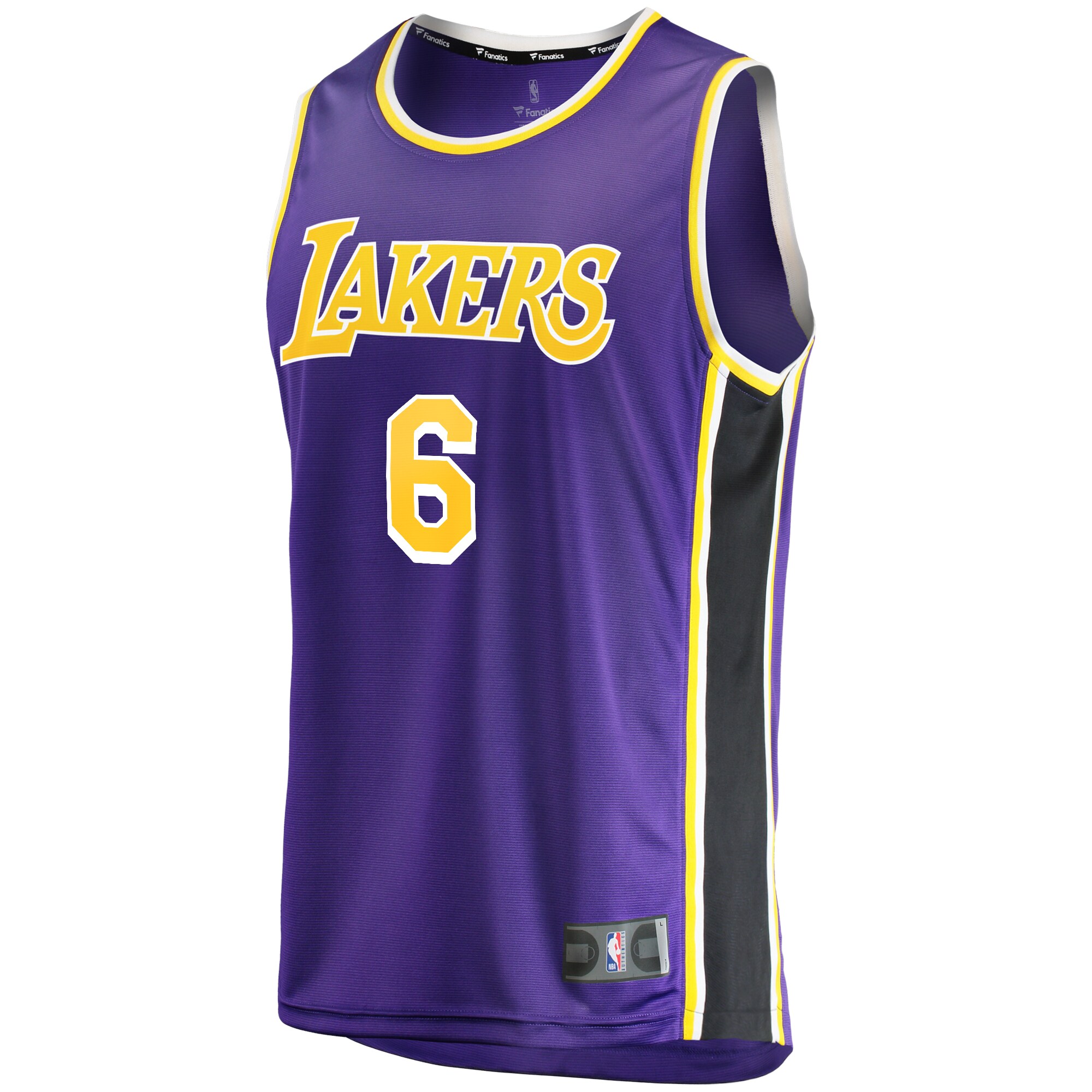 LeBron James Los Angeles Lakers Fanatics Branded Youth 2021/22 #6 Fast Break Replica Player Jersey Purple - Statement Edition - vstockx
