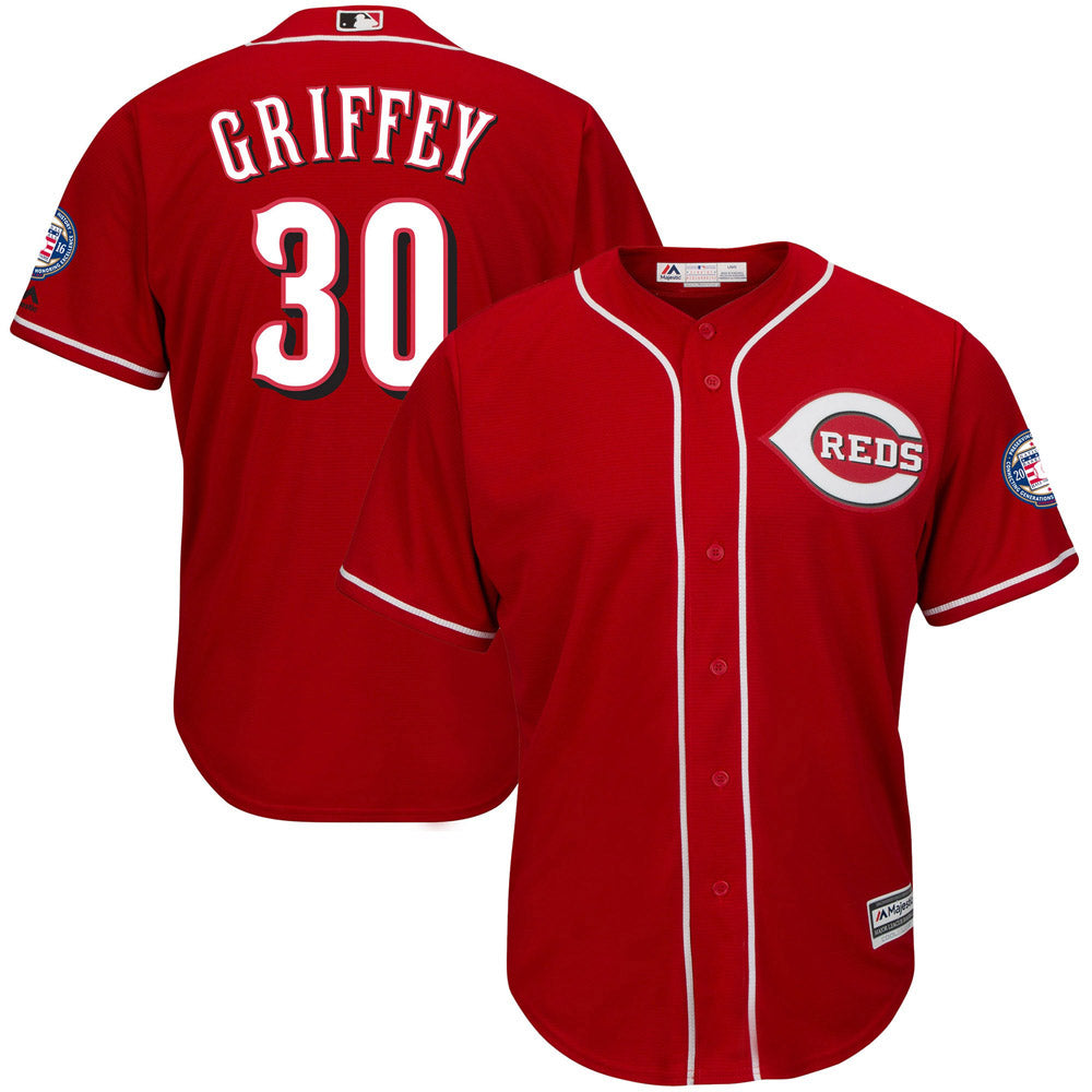 Men's Cincinnati Reds Ken Griffey Jr. Replica Alternate Jersey - Red - vstockx