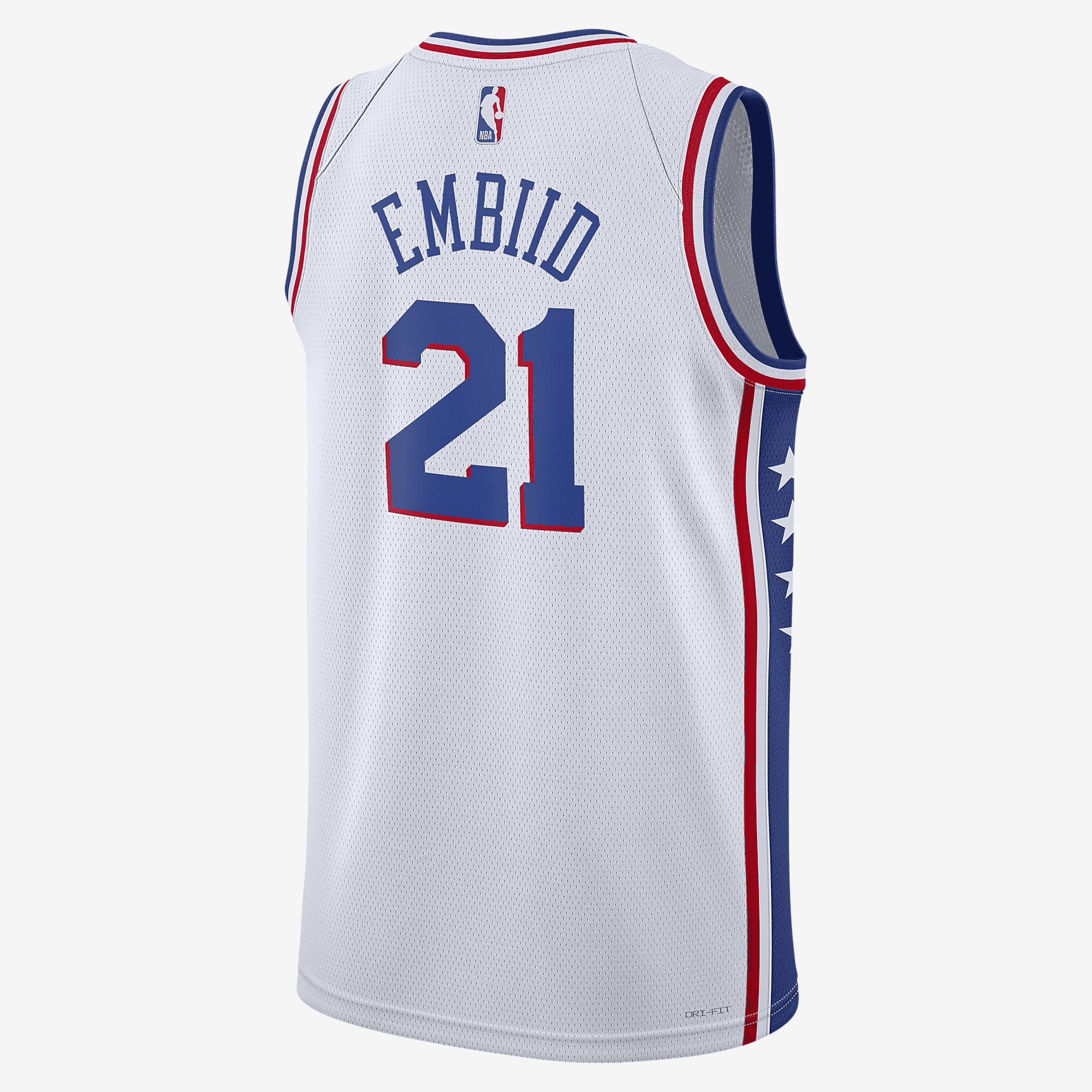 Philadelphia 76ers Association Edition 2022/23 Nike Dri-FIT NBA Swingman Jersey - White - vstockx