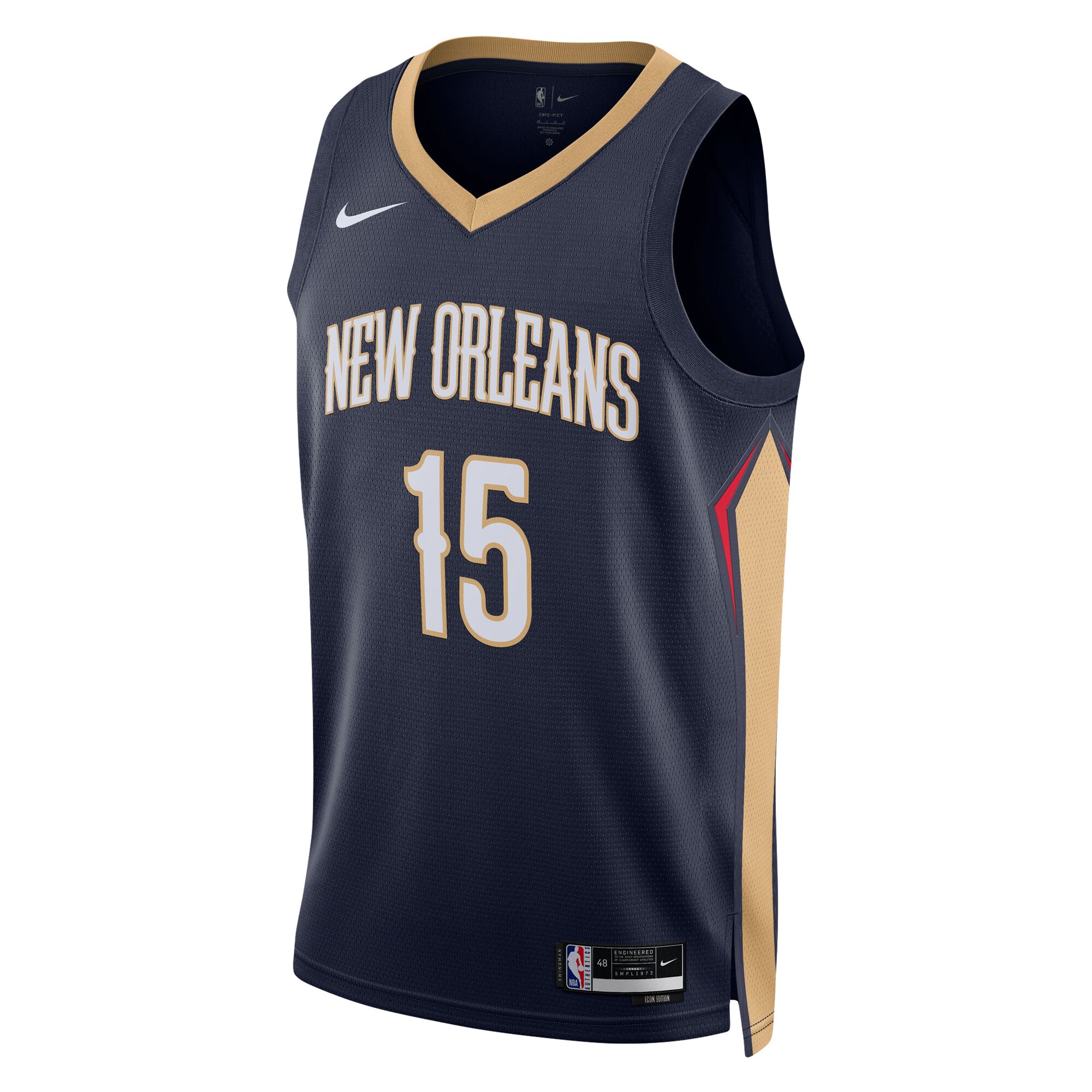 Jose Alvarado New Orleans Pelicans Nike Unisex Swingman Jersey - Association Edition - Navy - vstockx