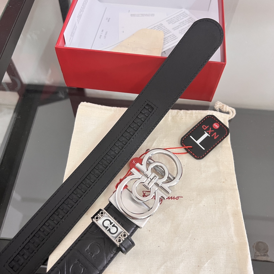 Streetwear Belt Ferragamo 320255 size:3.5cm - vstockx