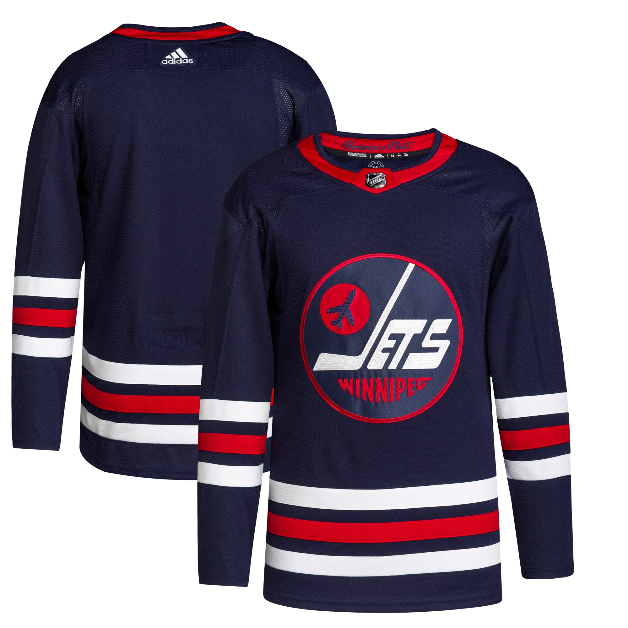 Winnipeg Jets adidas 2021/22 Alternate Primegreen Authentic Pro Jersey - Navy - vstockx