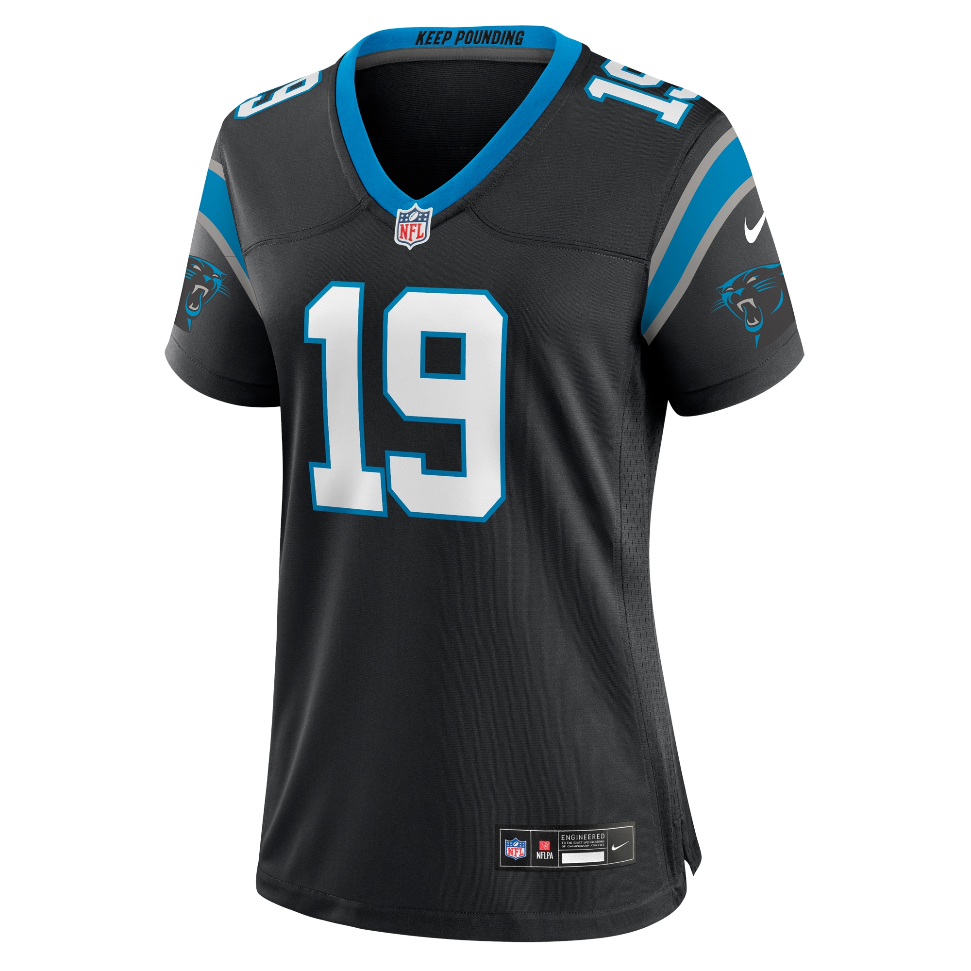 Adam Thielen Carolina Panthers Nike Women's Team Game Jersey - Black - vstockx