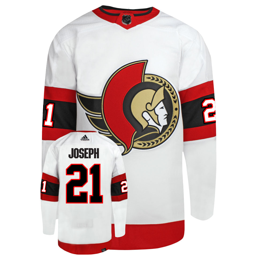 Mathieu Joseph Ottawa Senators Adidas Primegreen Authentic NHL Hockey Jersey - vstockx
