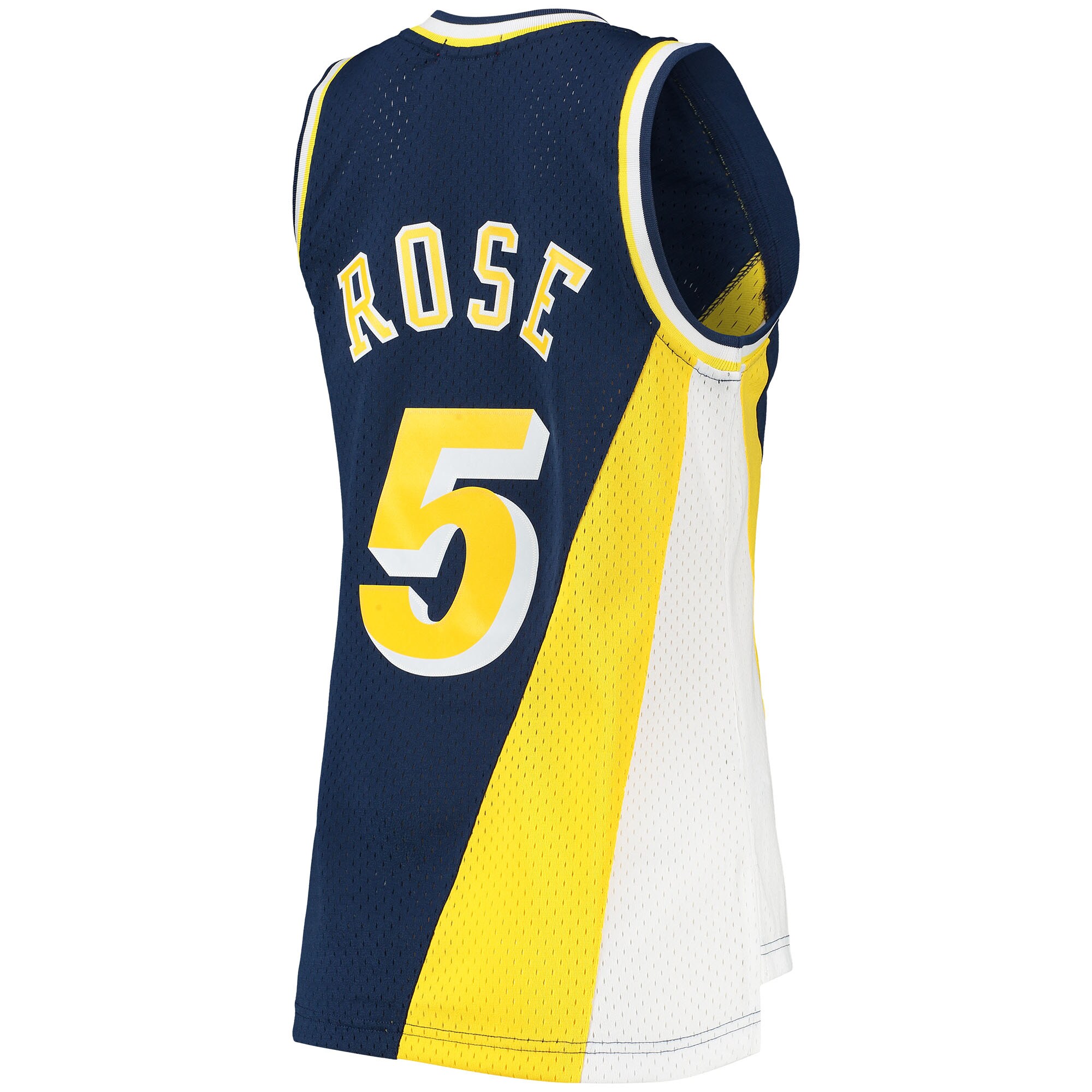 Jalen Rose Indiana Pacers Mitchell & Ness Women's 1996/97 Hardwood Classics Swingman Jersey - Navy - vstockx