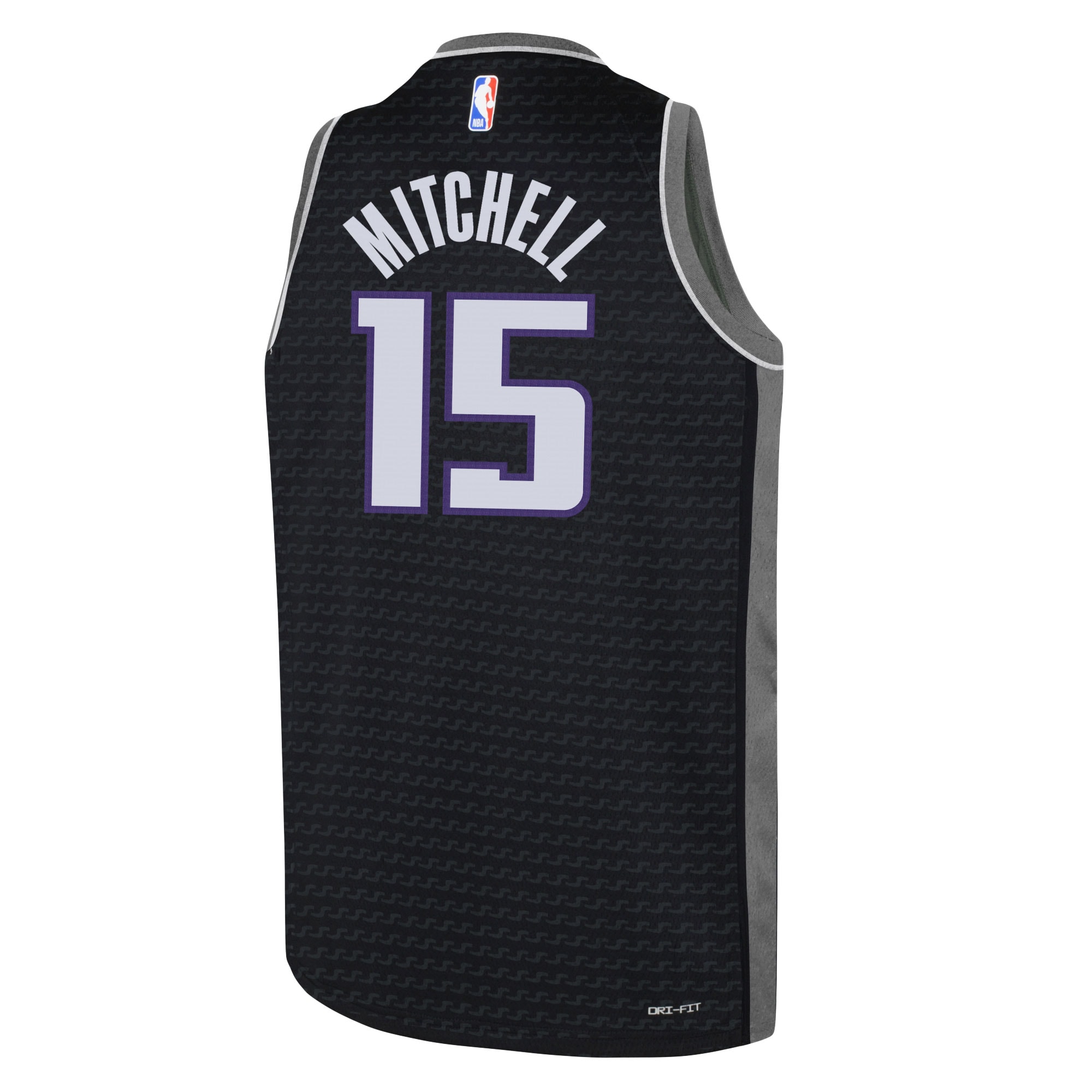 Davion Mitchell Sacramento Kings Jordans Brand Youth Swingman Jersey - Statement Edition - Black - vstockx
