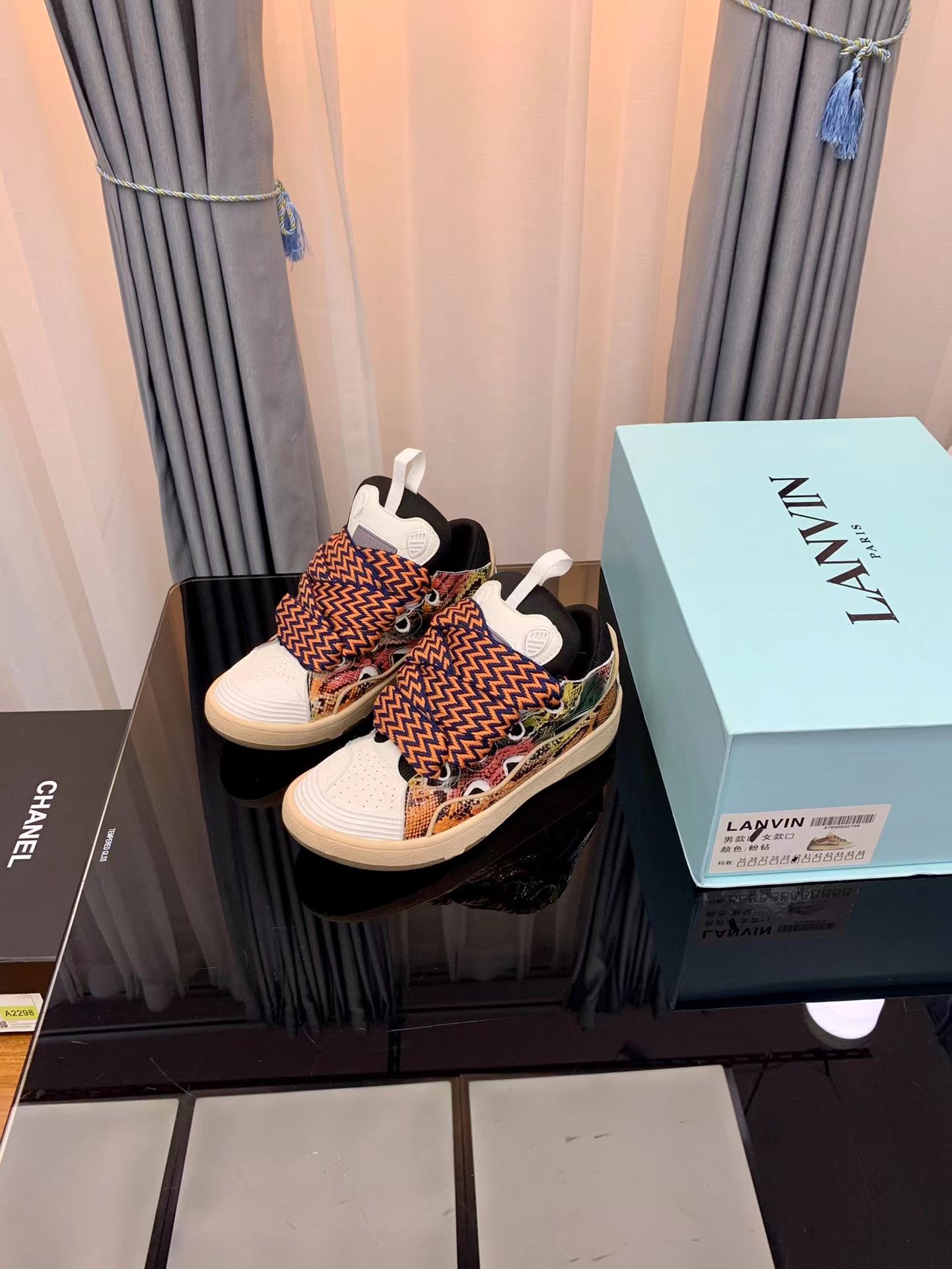Lanvin Leather Curb snake's skin - vstockx