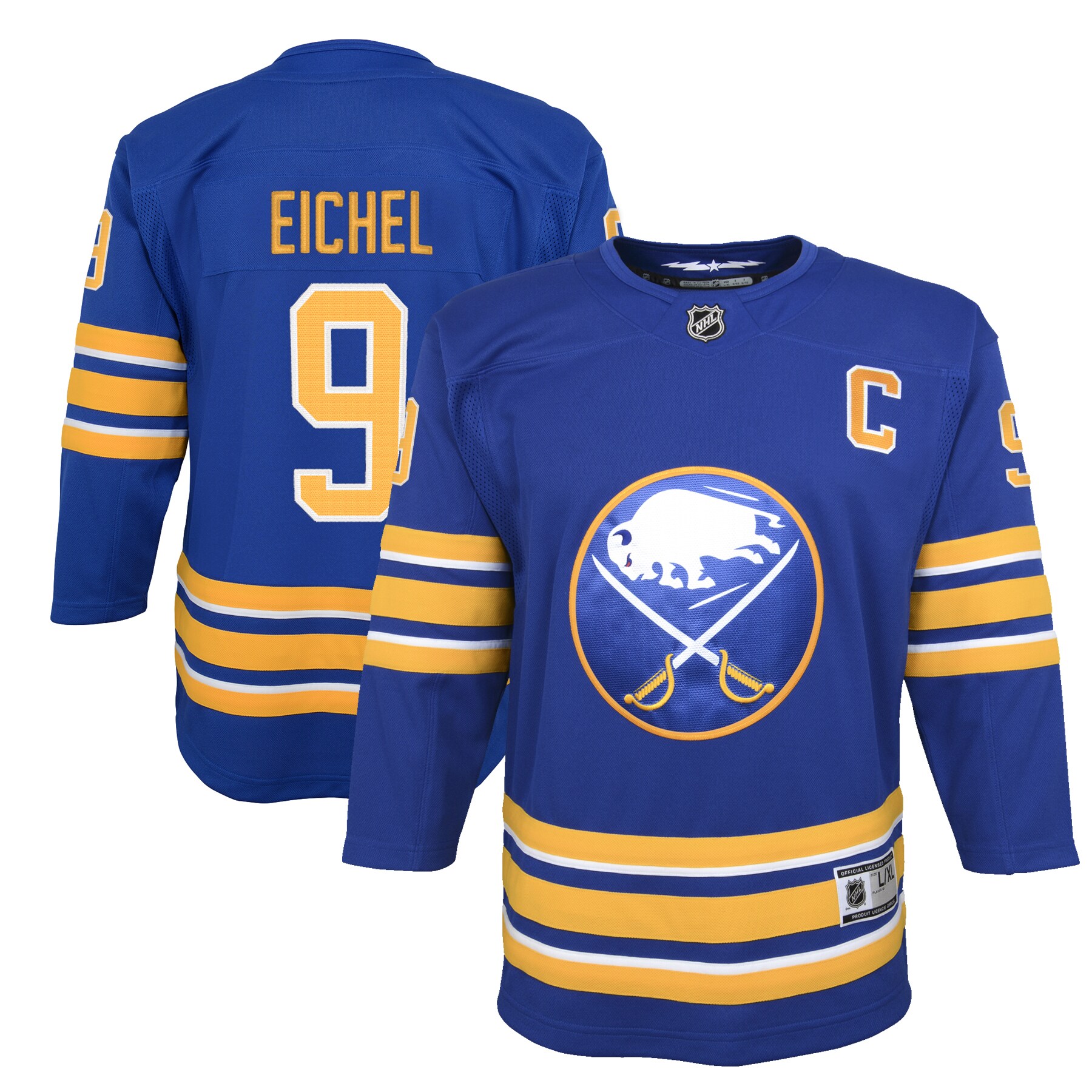 Jack Eichel Buffalo Sabres Youth Home Premier Player Jersey - Royal - vstockx