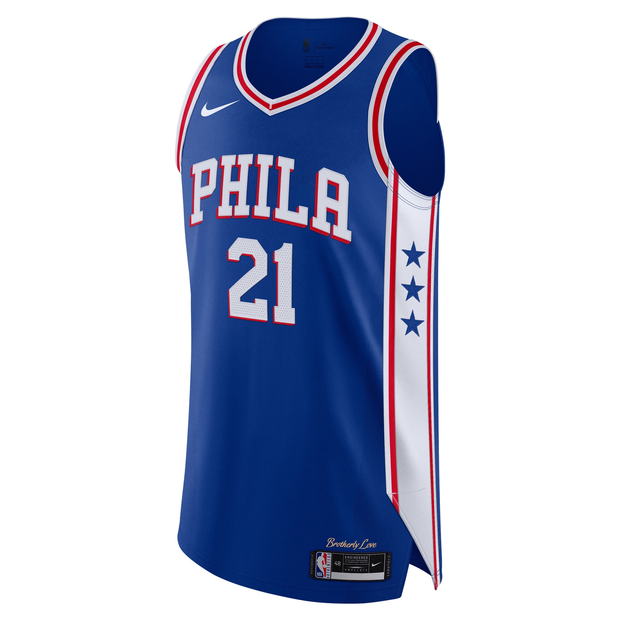 Joel Embiid Philadelphia 76ers Nike 2020/21 Authentic Player Jersey Royal - Icon Edition - vstockx