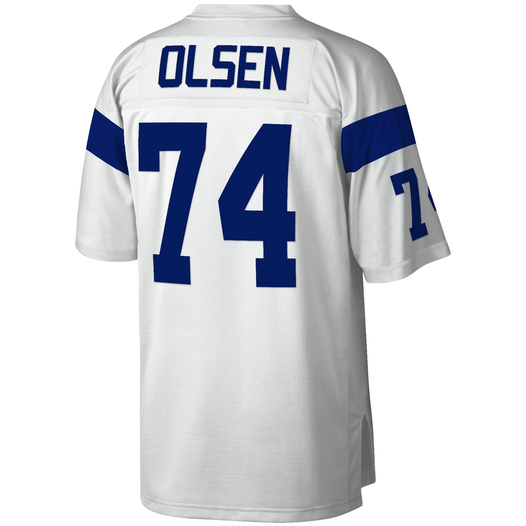 Merlin Olsen Los Angeles Rams Mitchell & Ness Legacy Replica Jersey - White - vstockx
