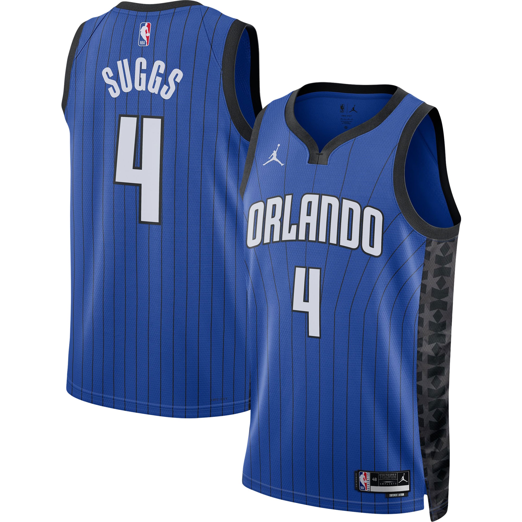 Jalen Suggs Orlando Magic Jordans Brand Unisex Swingman Jersey - Statement Edition - Blue - vstockx