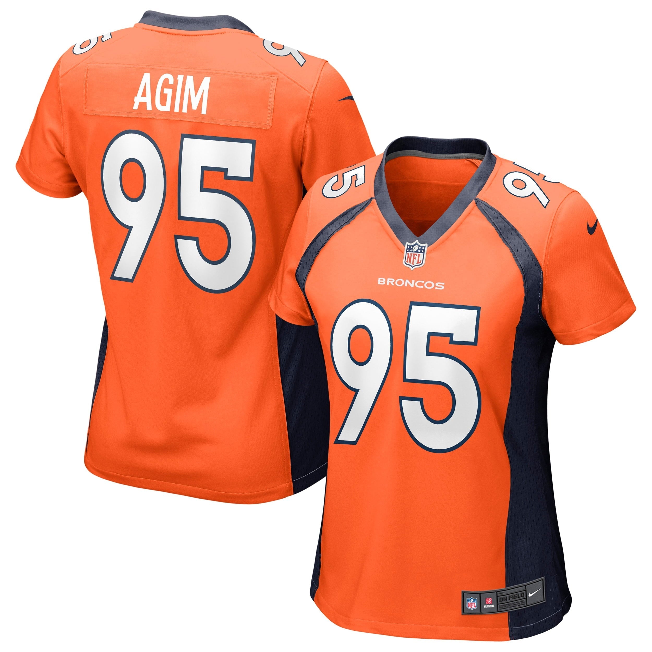 Women's Nike McTelvin Agim Orange Denver Broncos Game Jersey - vstockx
