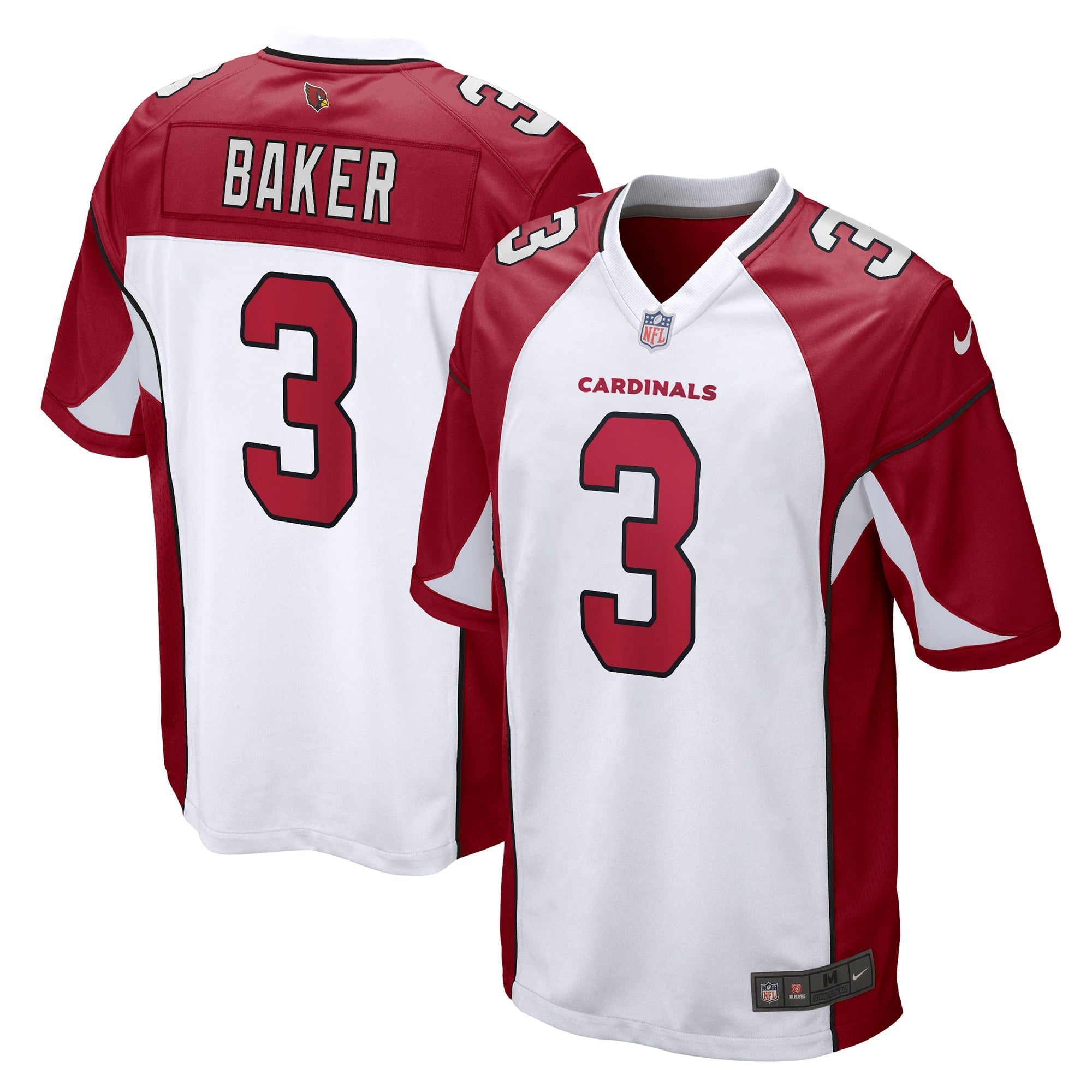 Men's Nike Budda Baker White Arizona Cardinals Game Jersey - vstockx