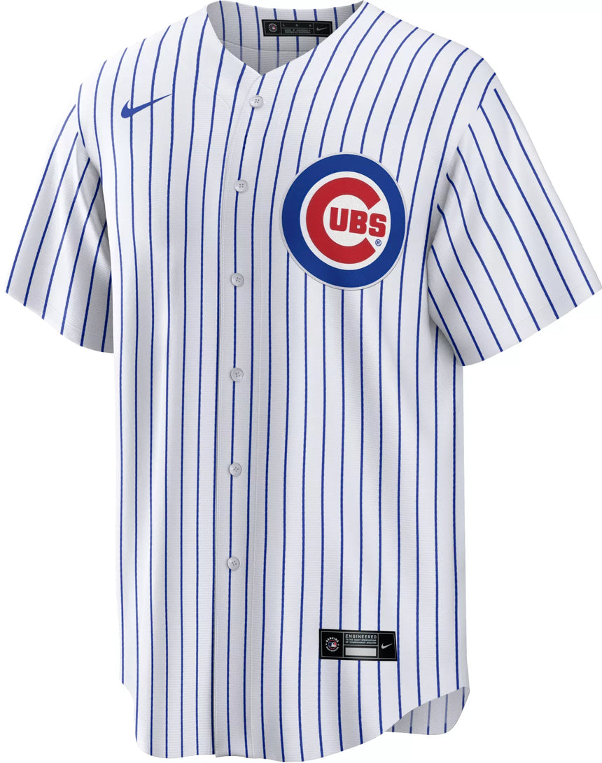 Men's Nico Hoerner Chicago Cubs White Home Replica Jersey - vstockx