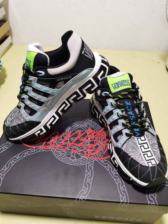 Versace Trigreca Milan Black Blue Purple - vstockx