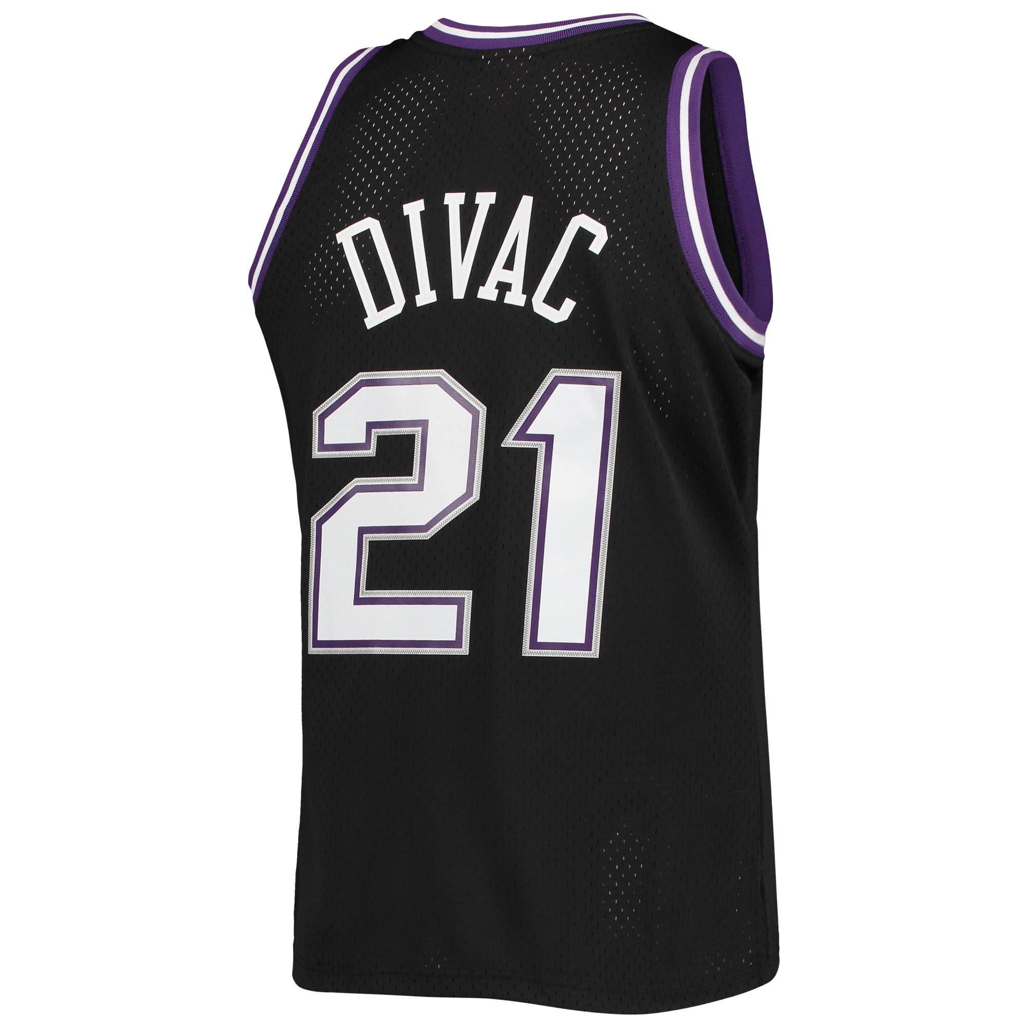 Vlade Divac Sacramento Kings Mitchell & Ness Hardwood Classics Swingman Jersey - Black - vstockx