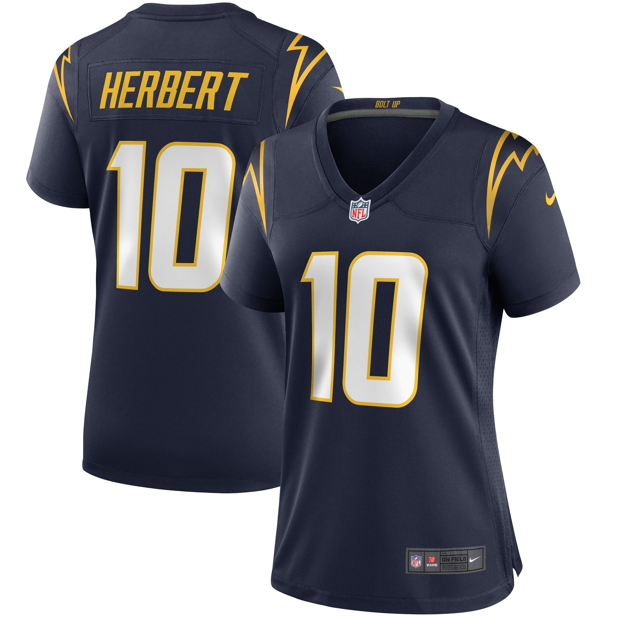 Women's Nike Justin Herbert Navy Los Angeles Chargers Game Jersey - vstockx