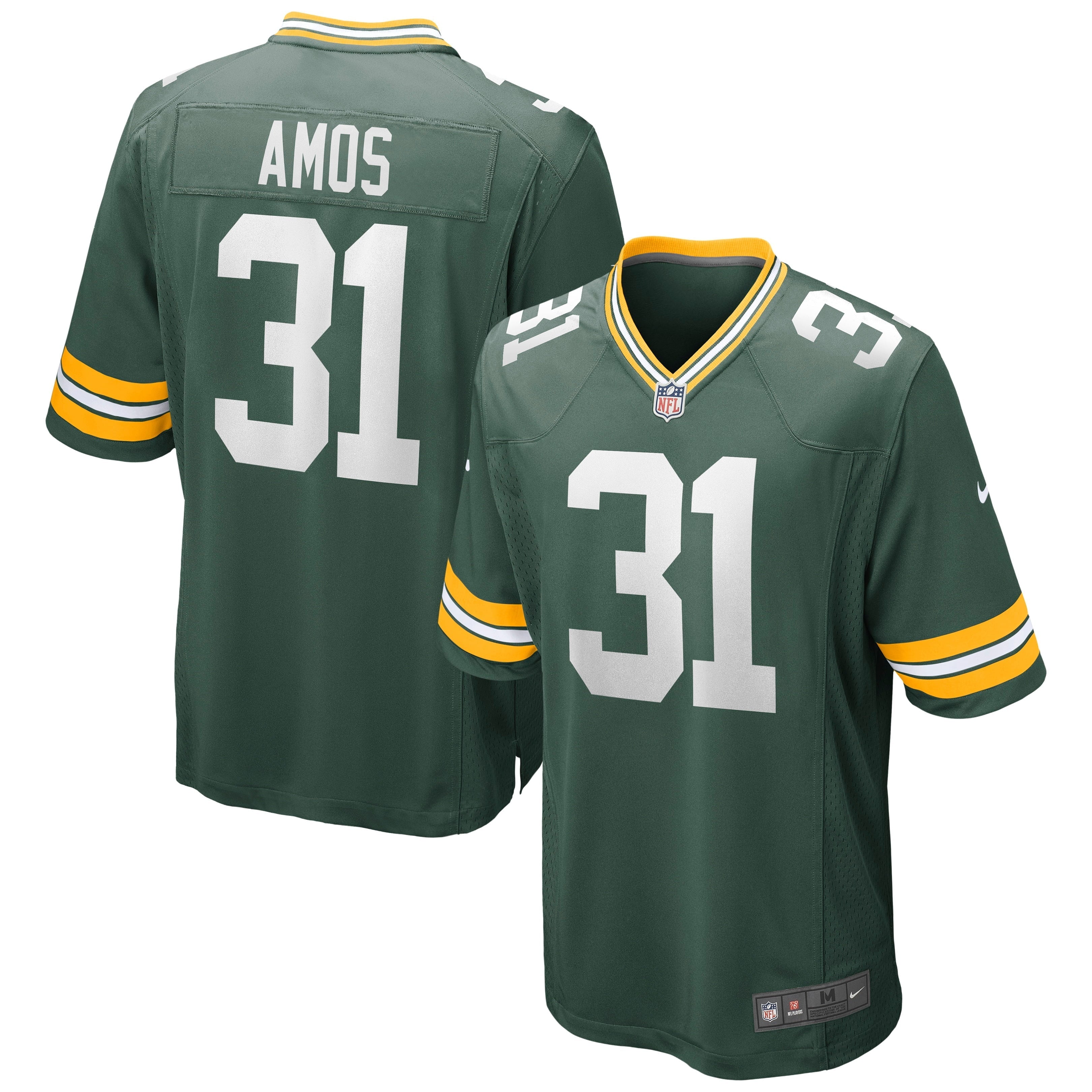 Men's Nike Adrian Amos Green Green Bay Packers Game Jersey - vstockx