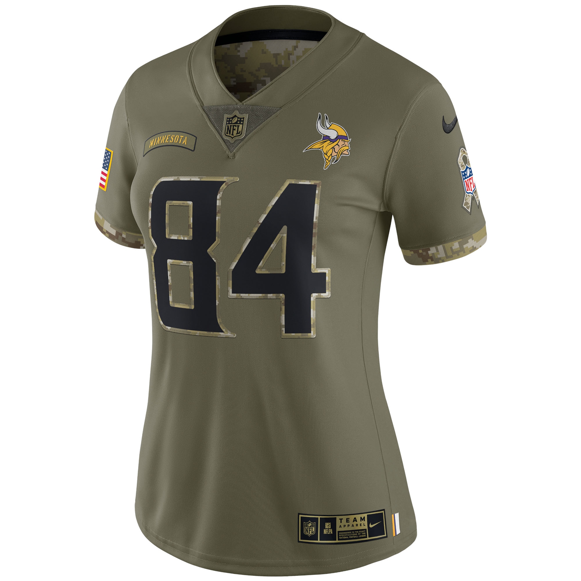Randy Moss Minnesota Vikings Nike Women's 2022 Salute To Service Retired Player Limited Jersey - Olive - vstockx