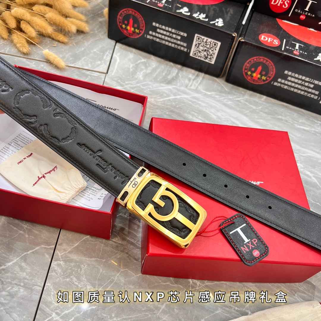 Streetwear Belt Ferragamo 320064 size:3.5cm - vstockx