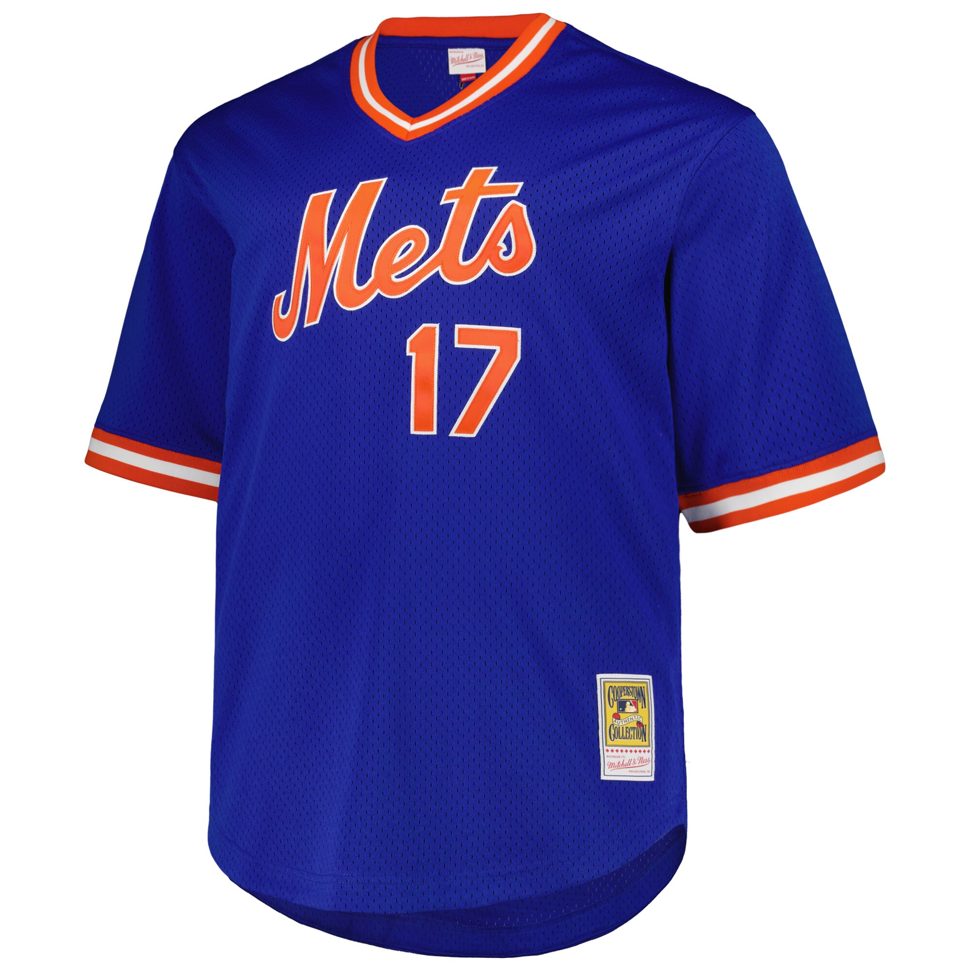 Keith Hernandez New York Mets Mitchell & Ness 1986 Cooperstown Collection Mesh Pullover Jersey - Royal - vstockx