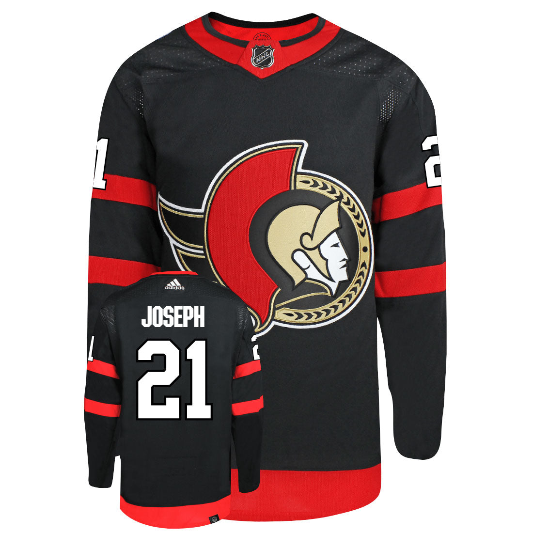 Mathieu Joseph Ottawa Senators Adidas Primegreen Authentic NHL Hockey Jersey - vstockx