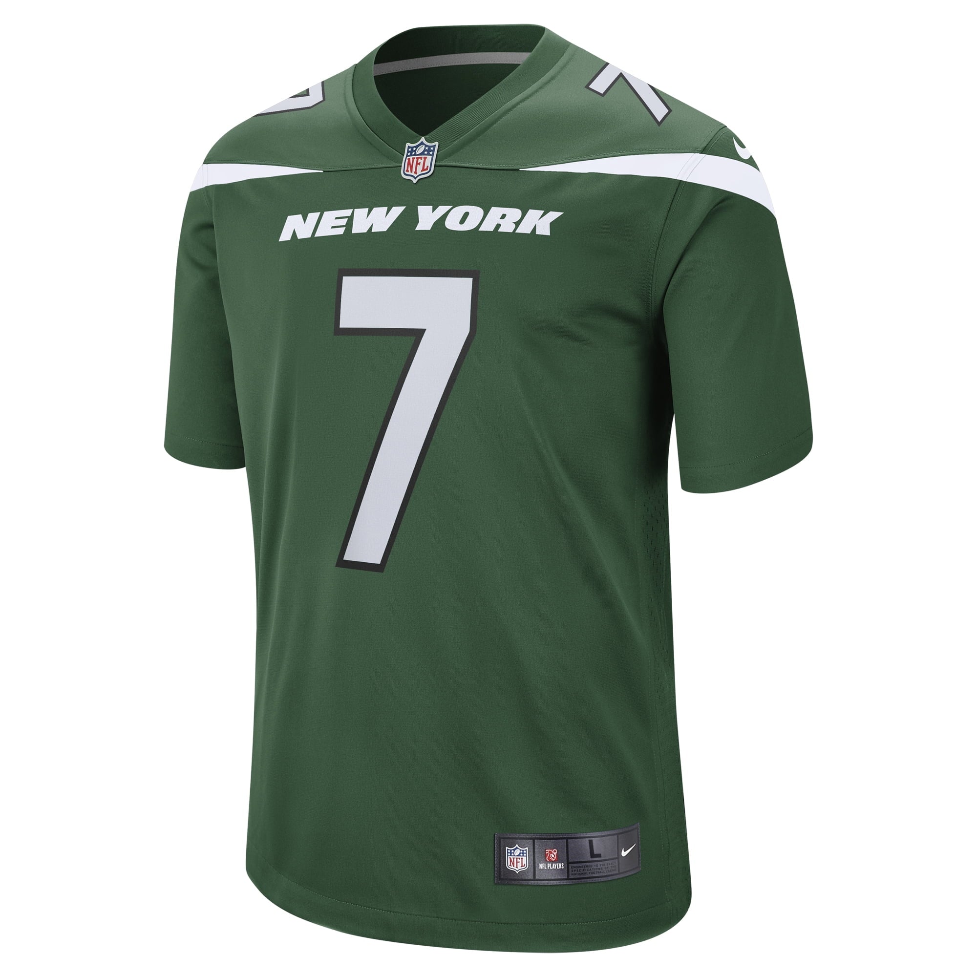Men's Nike Tim Boyle Gotham Green New York Jets Game Jersey - vstockx