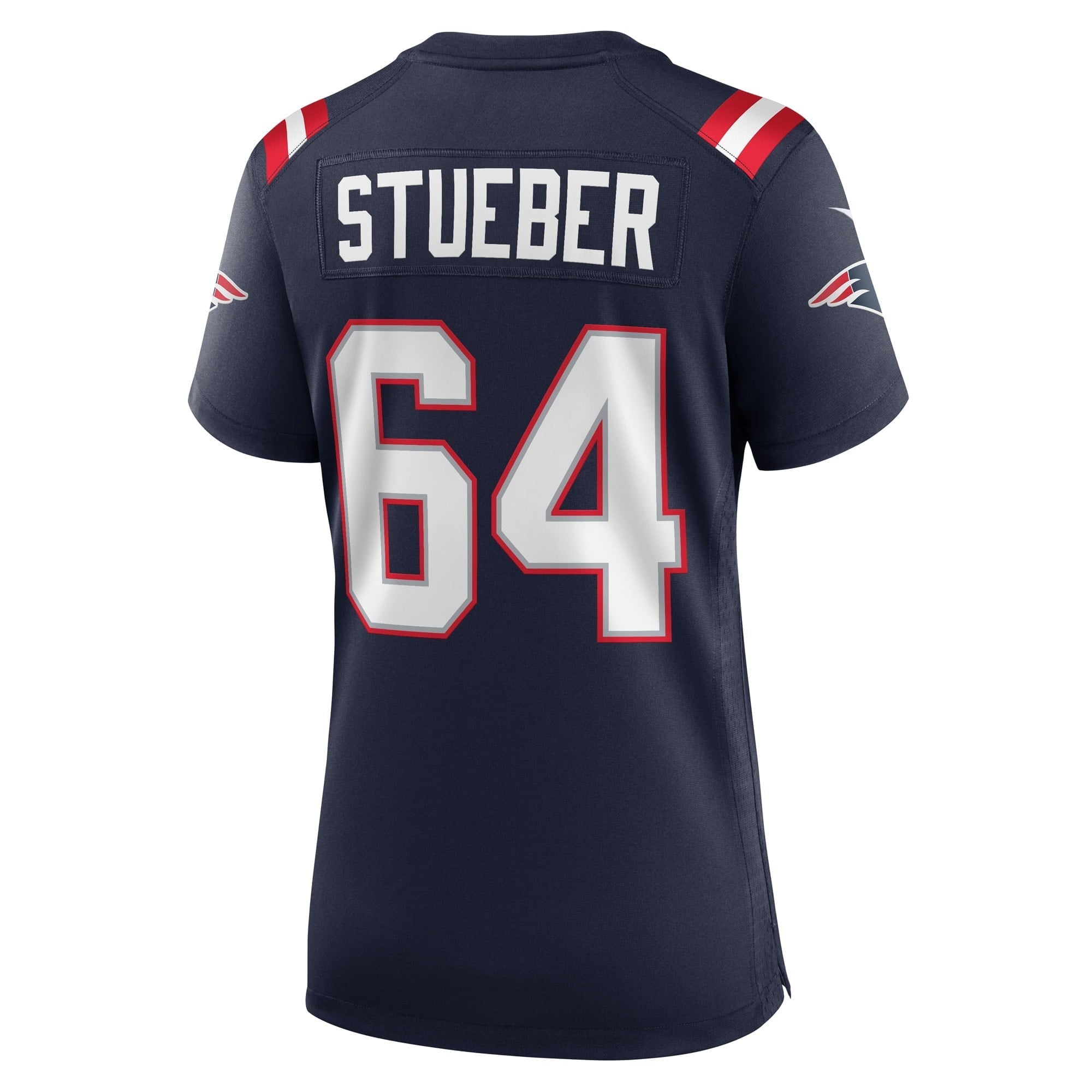 Women's Nike Andrew Stueber Navy New England Patriots Game Player Jersey - vstockx