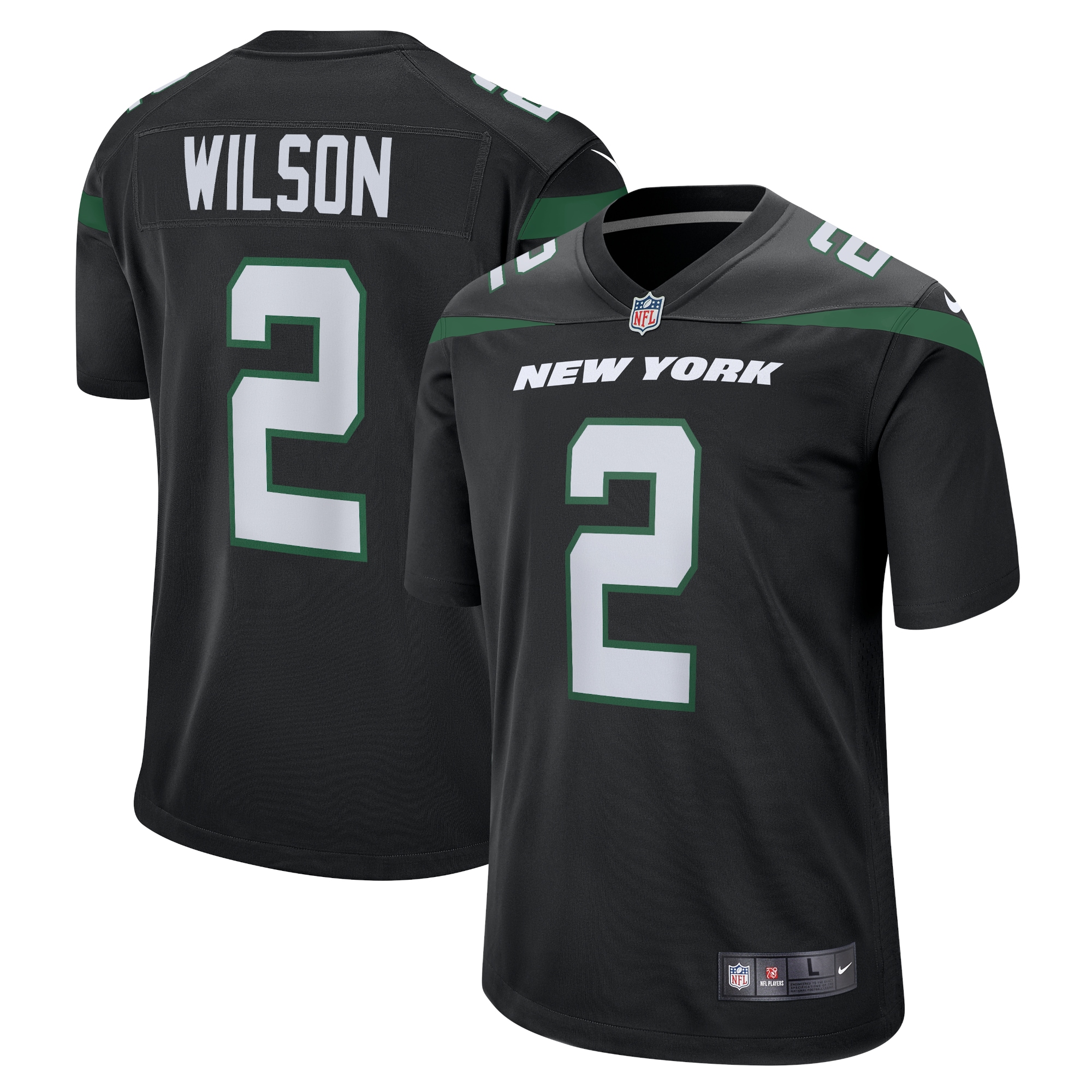 Zach Wilson New York Jets Nike Alternate Game Jersey - Black - vstockx