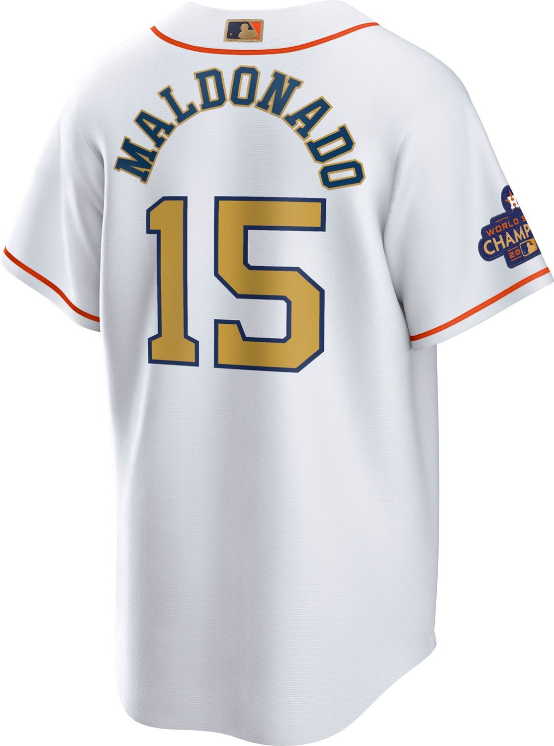 Nike Men's Houston Astros Gold Martin Maldonado Replica Jersey - vstockx