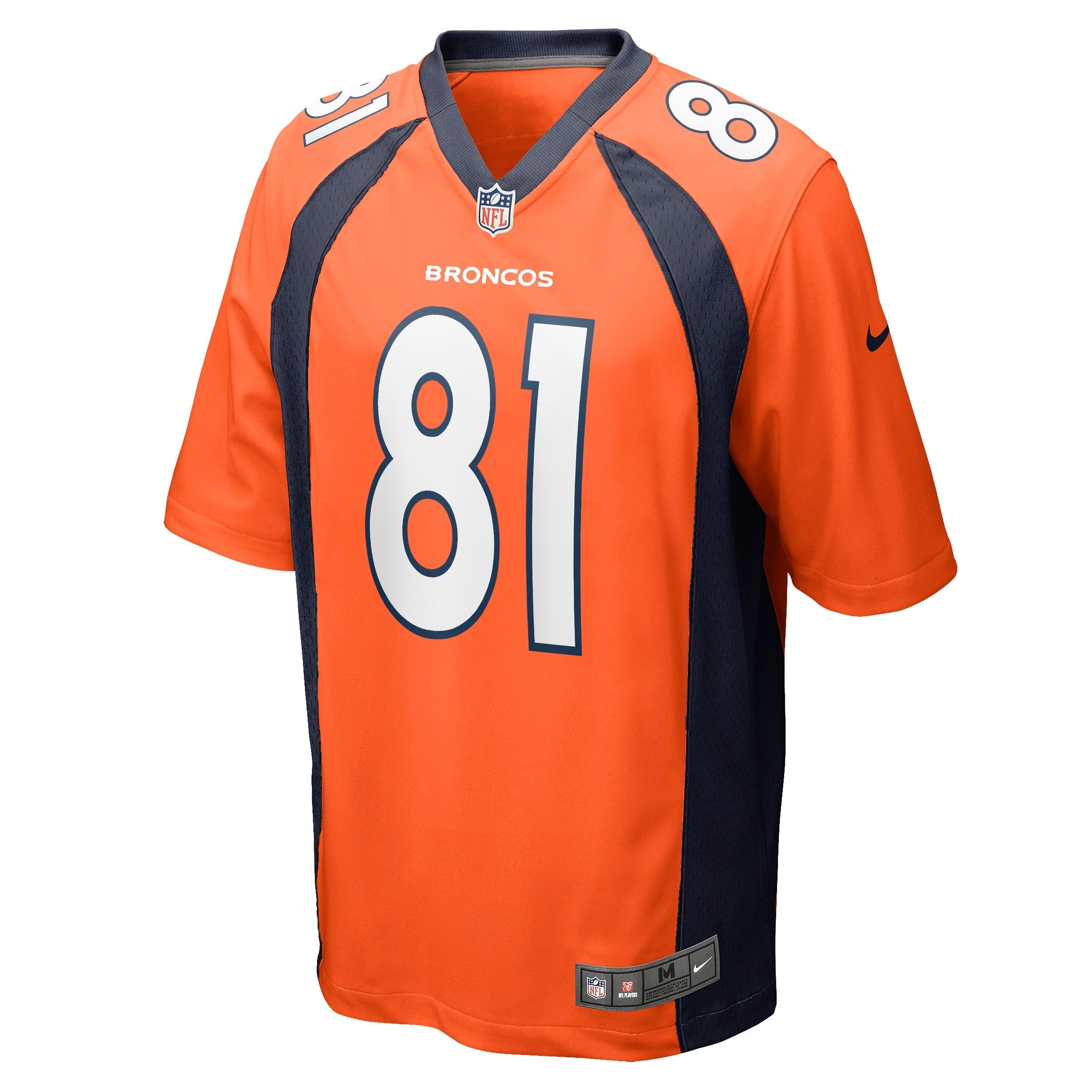 Men's Nike Tim Patrick Orange Denver Broncos Game Jersey - vstockx