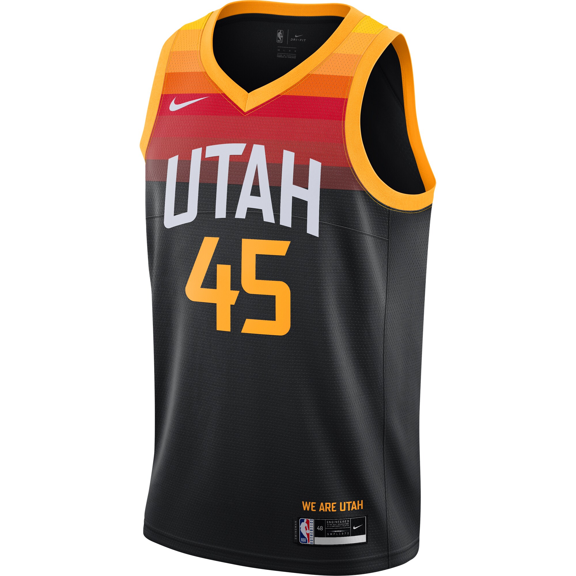 Donovan Mitchell Utah Jazz Nike 2021/22 Swingman Player Jersey Black - City Edition - vstockx