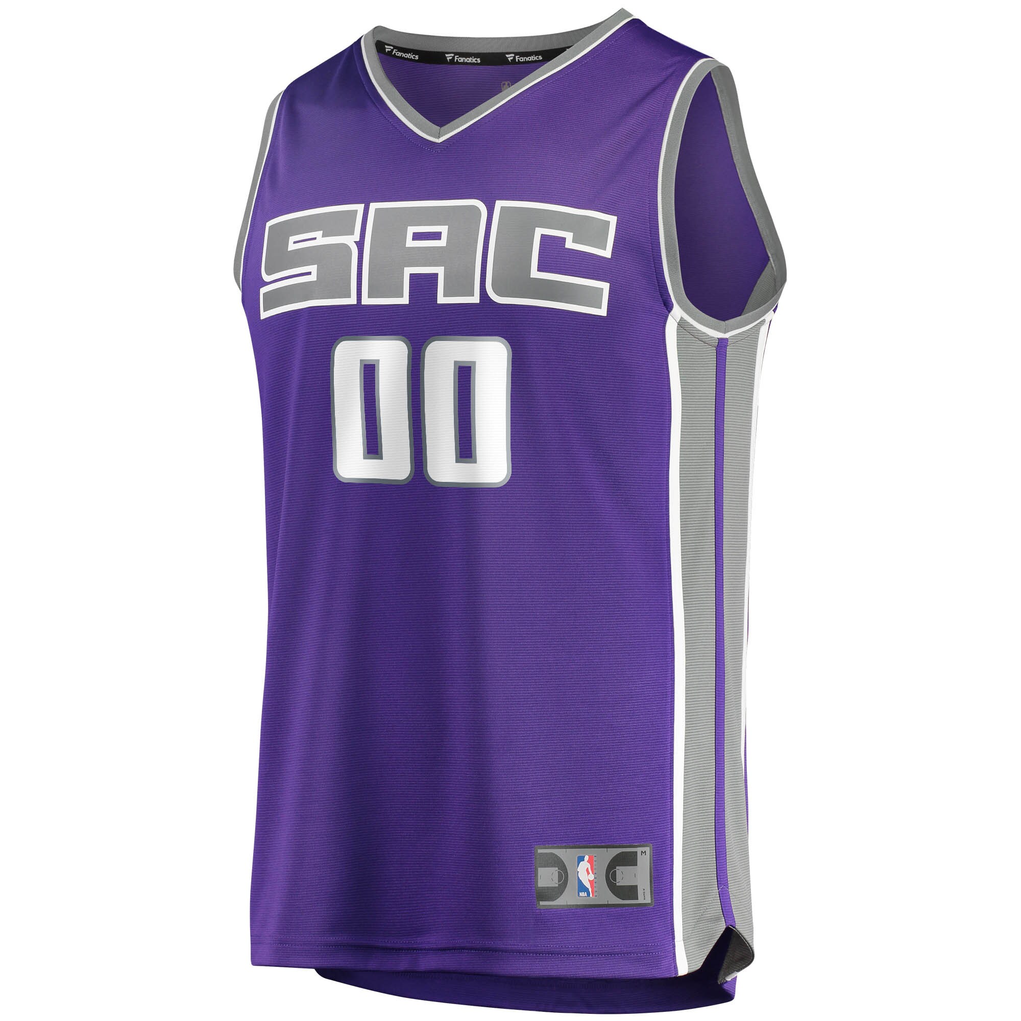 Sacramento Kings Fanatics Branded Fast Break Custom Replica Jersey Purple - Icon Edition - vstockx