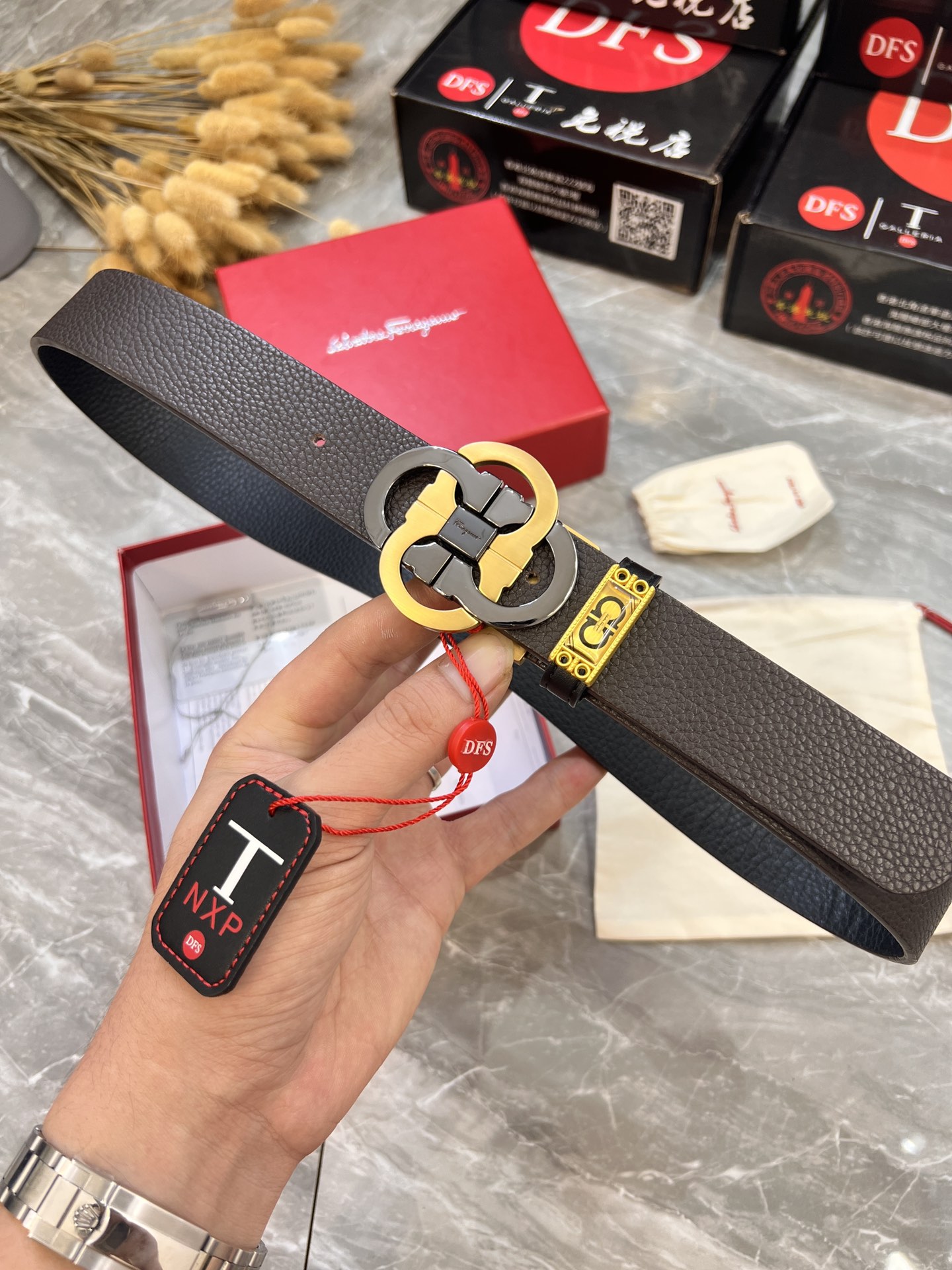 Streetwear Belt Ferragamo 319903 size:3.5cm - vstockx