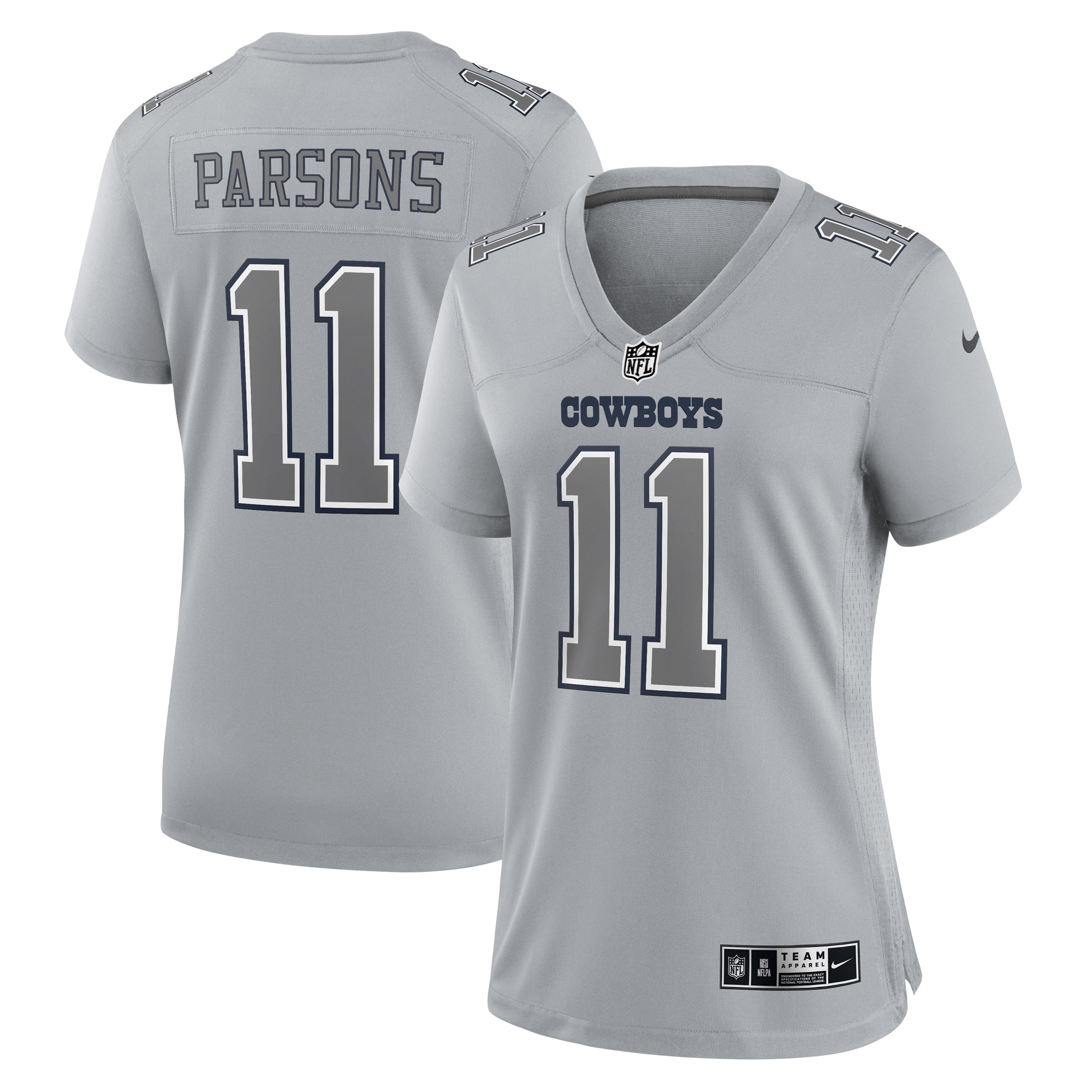 Micah Parsons Dallas Cowboys Nike Women's Atmosphere Fashion Game Jersey - Gray - vstockx