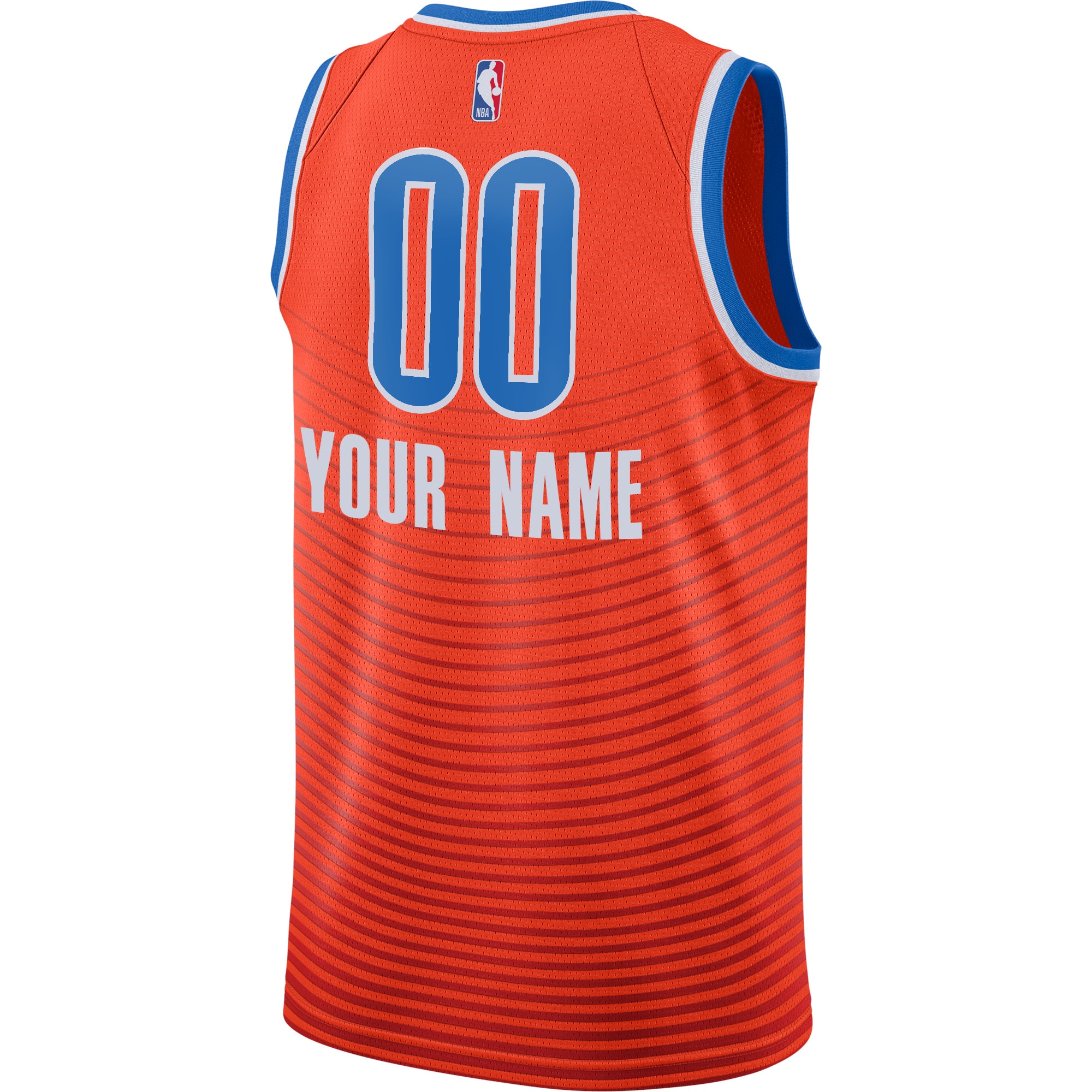 Oklahoma City Thunder Jordans Brand Swingman Custom Jersey - Statement Edition - Orange - vstockx