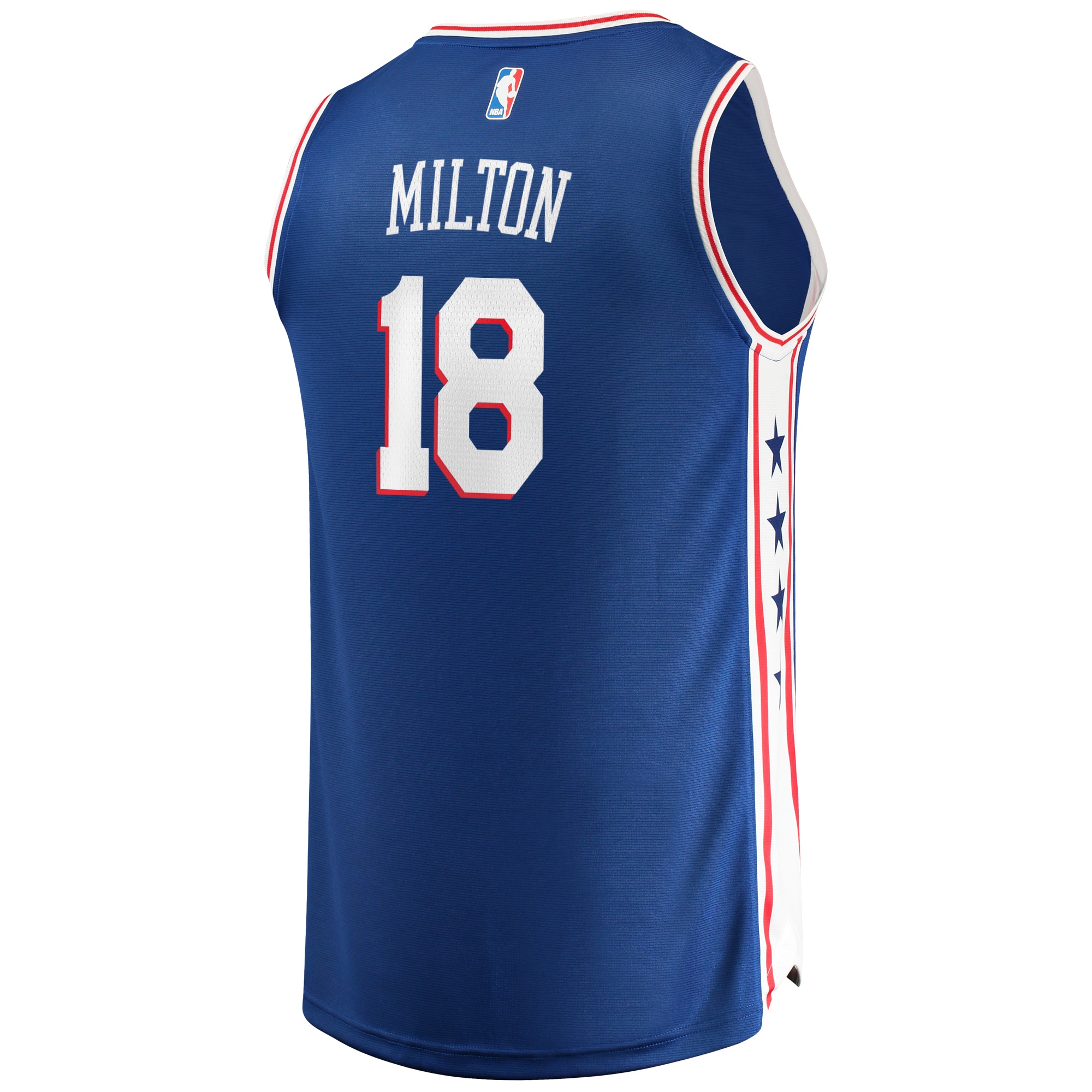 Shake Milton Philadelphia 76ers Fanatics Branded Fast Break Replica Jersey - Icon Edition - Royal - vstockx