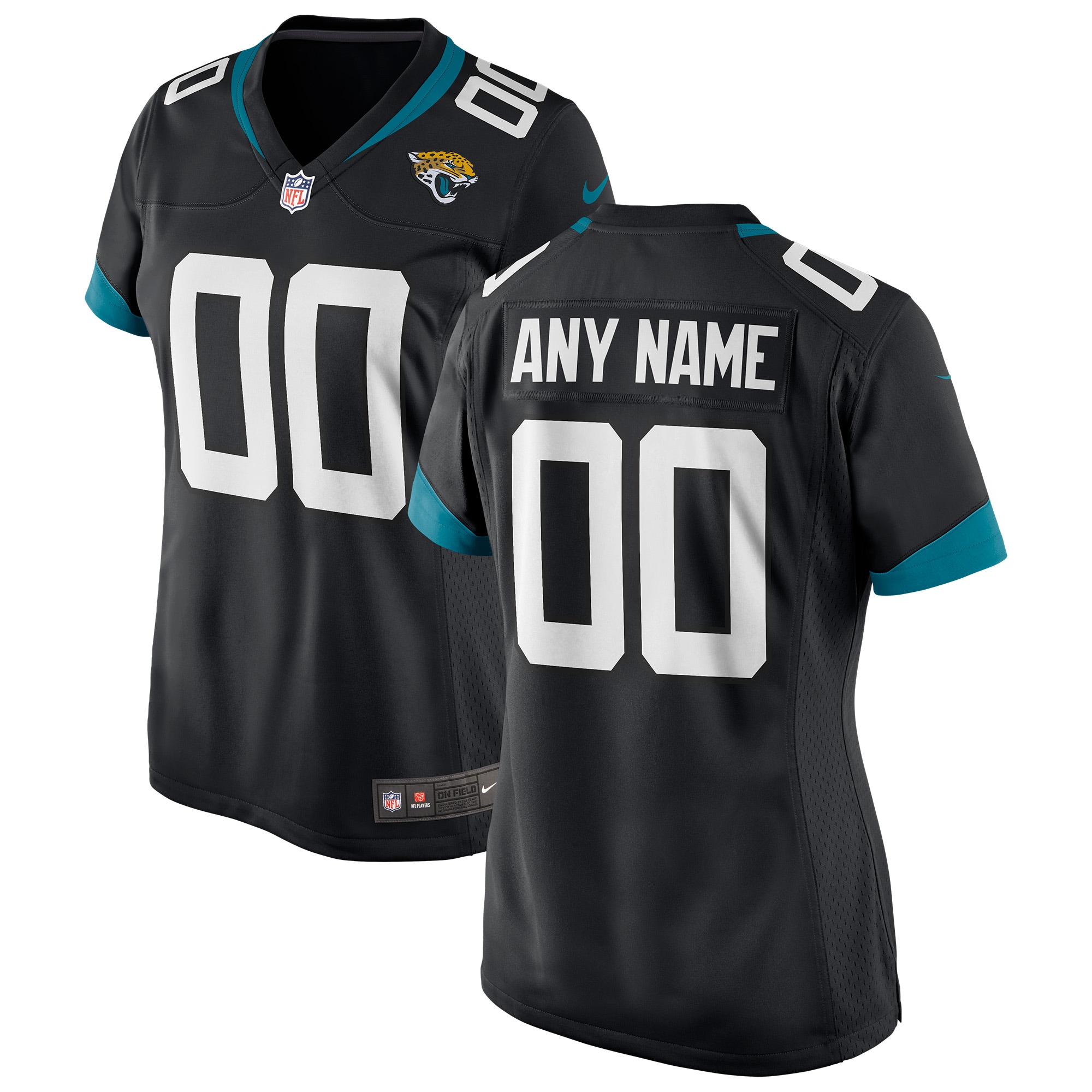 Jacksonville Jaguars Nike Women's Custom Jersey - Black - vstockx