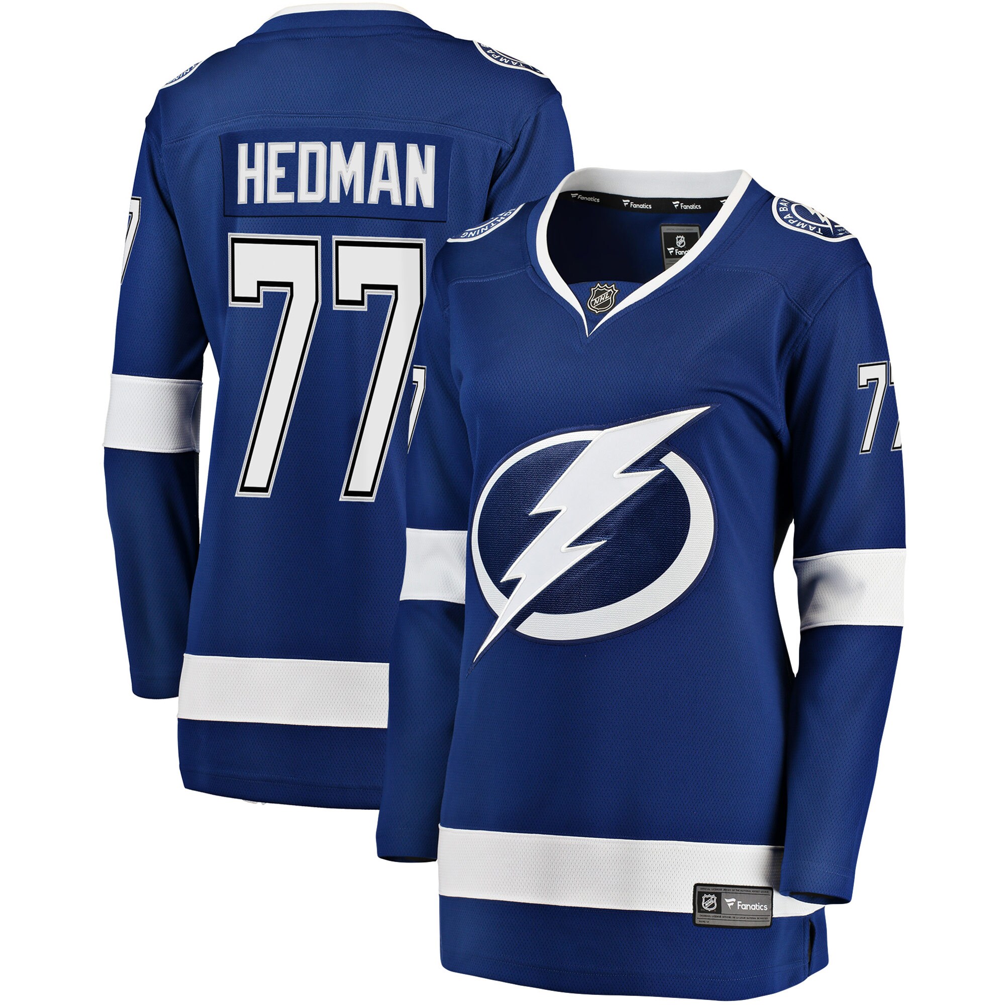 Victor Hedman Tampa Bay Lightning Fanatics Branded Women's Premier Breakaway Player Jersey - Blue - vstockx