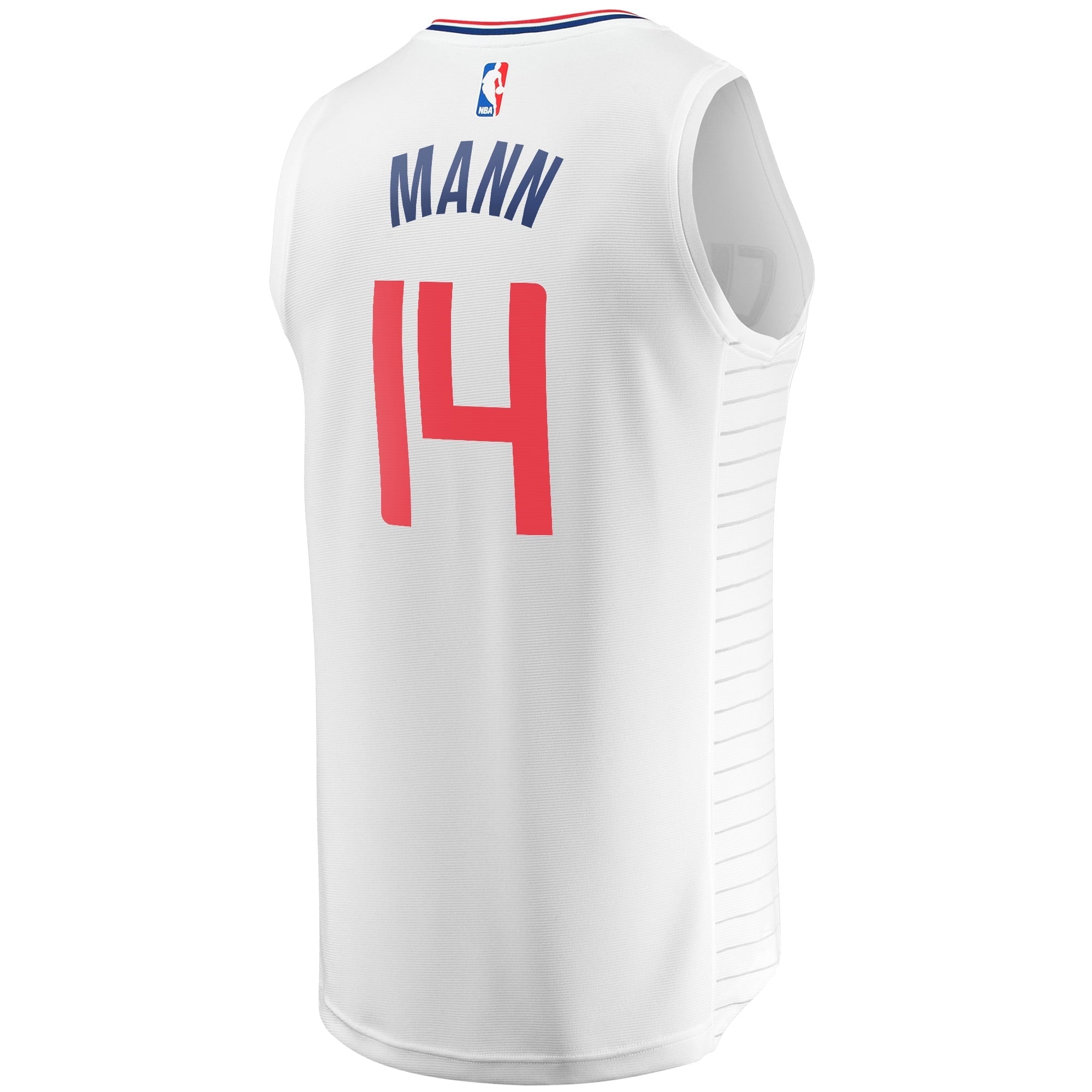 Men's Fanatics Branded Terance Mann White LA Clippers Fast Break Player Jersey - Association Edition - vstockx