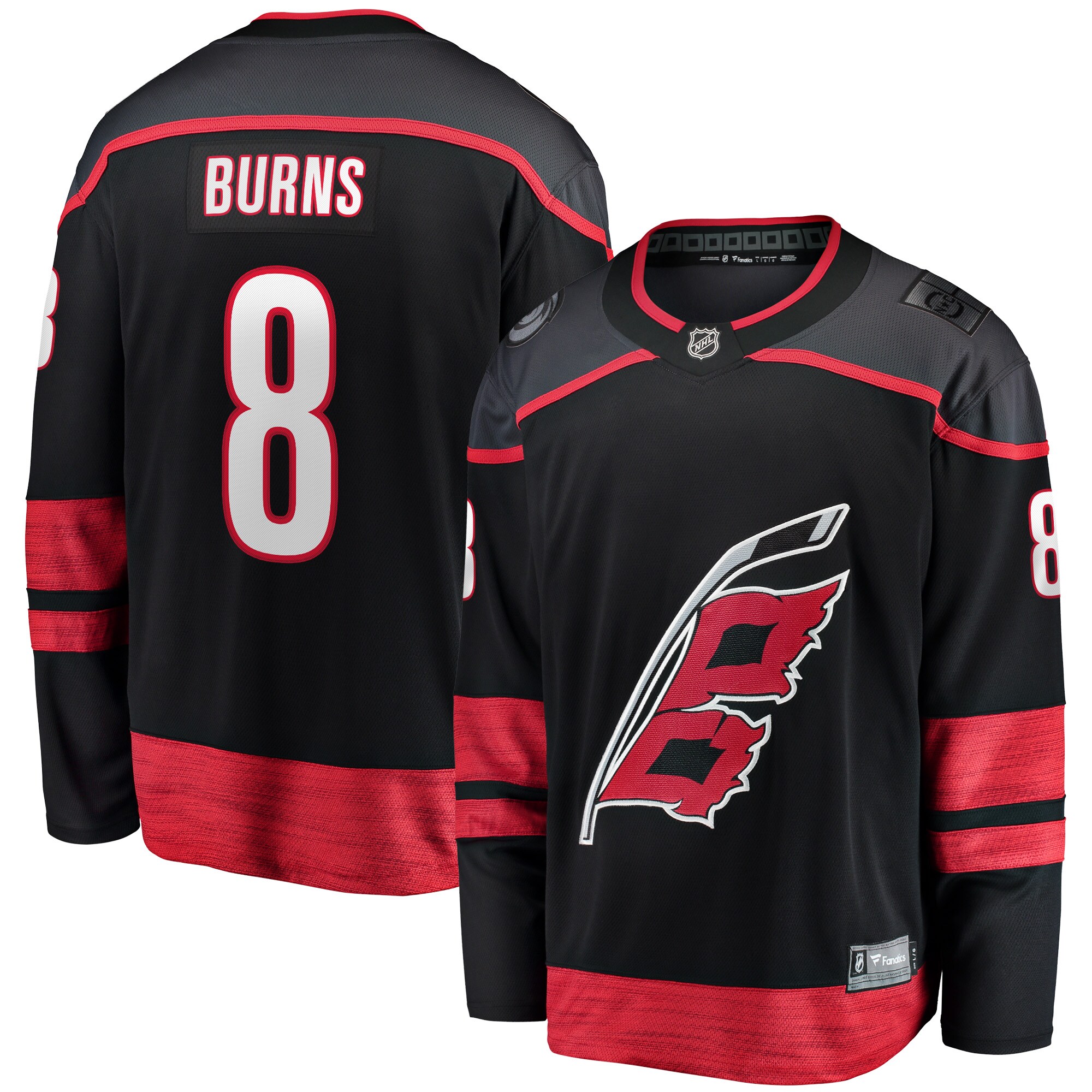 Brent Burns Carolina Hurricanes Fanatics Branded Home Breakaway Player Jersey - Black - vstockx