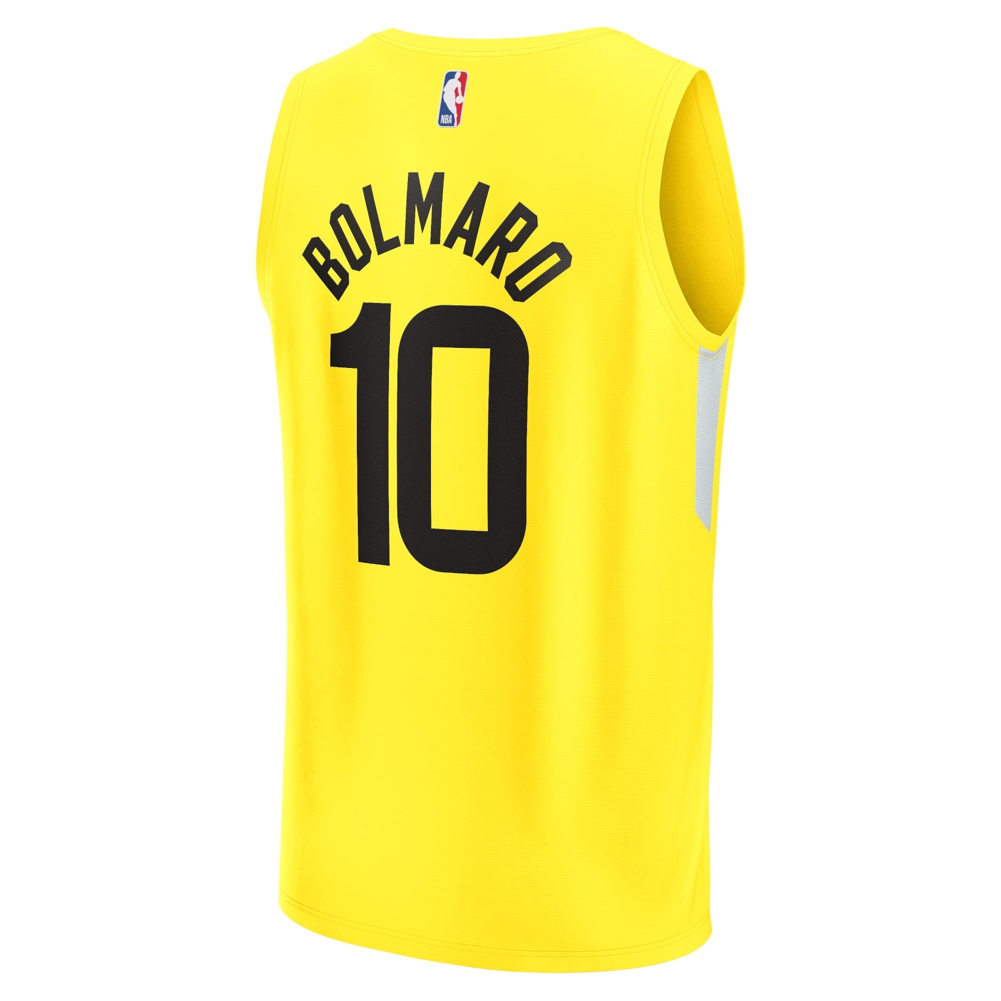 Men's Fanatics Branded Leandro Bolmaro Yellow Utah Jazz Fast Break Replica Jersey - Icon Edition - vstockx