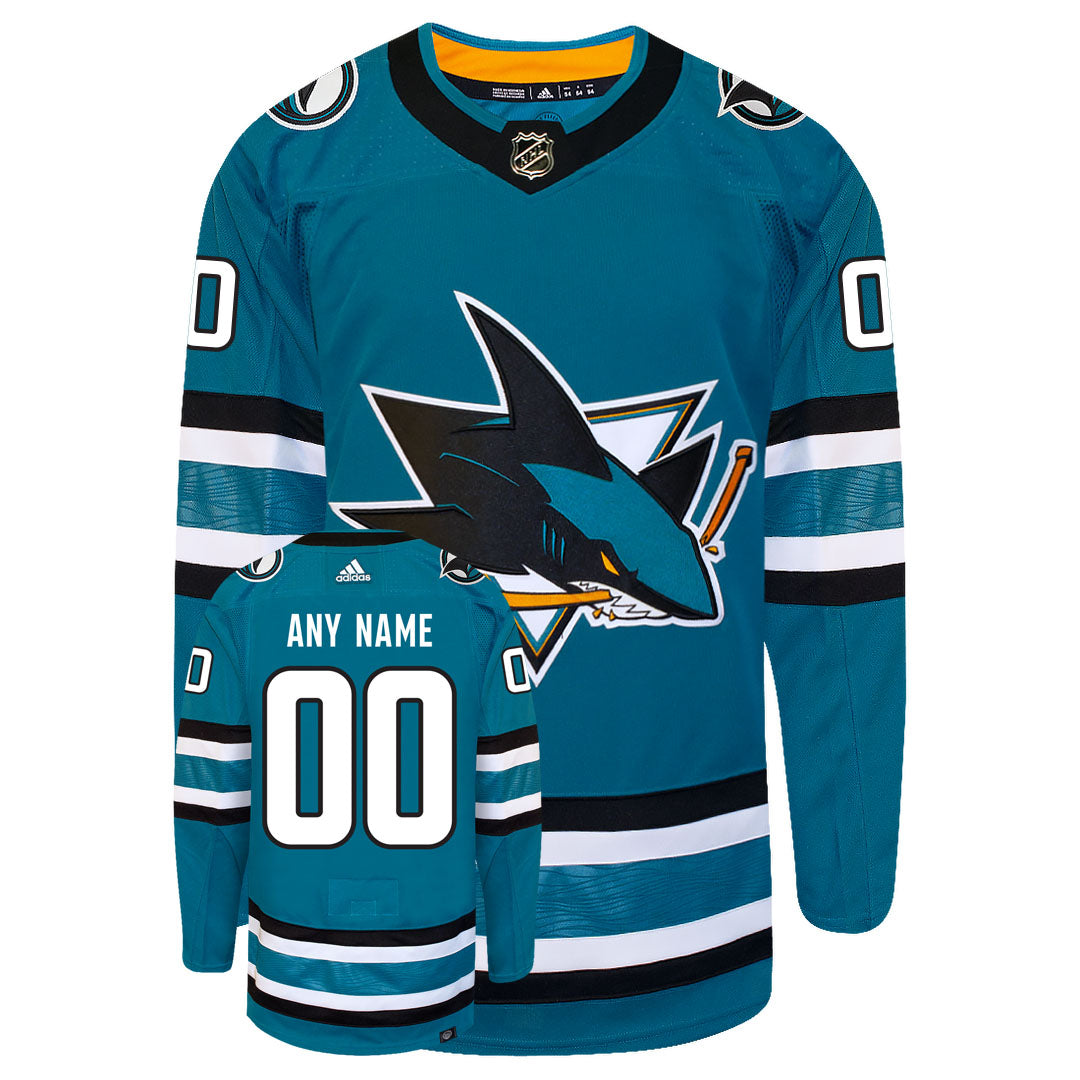 Customizable San Jose Sharks 2022 Adidas Primegreen Authentic NHL Hockey Jersey - vstockx