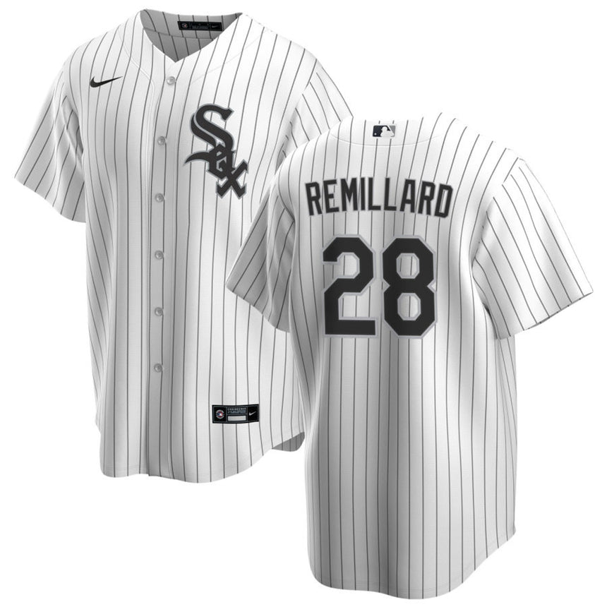 Men's Zach Remillard Chicago White Sox White Home Premium Replica Jersey - vstockx