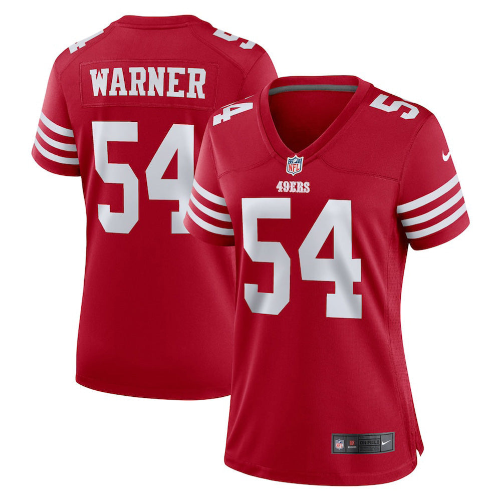 Women's San Francisco 49ers Fred Warner Game Jersey - Scarlet - vstockx