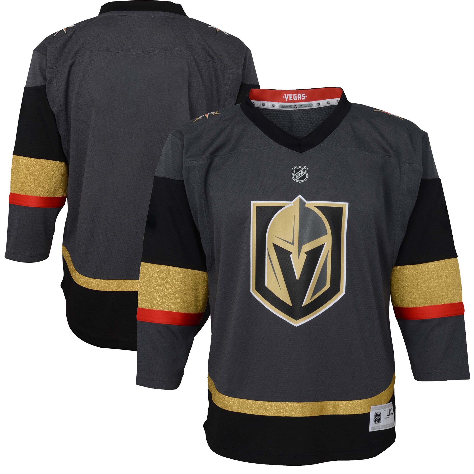 Vegas Golden Knights Infant Alternate Replica Team Jersey - Gray - vstockx
