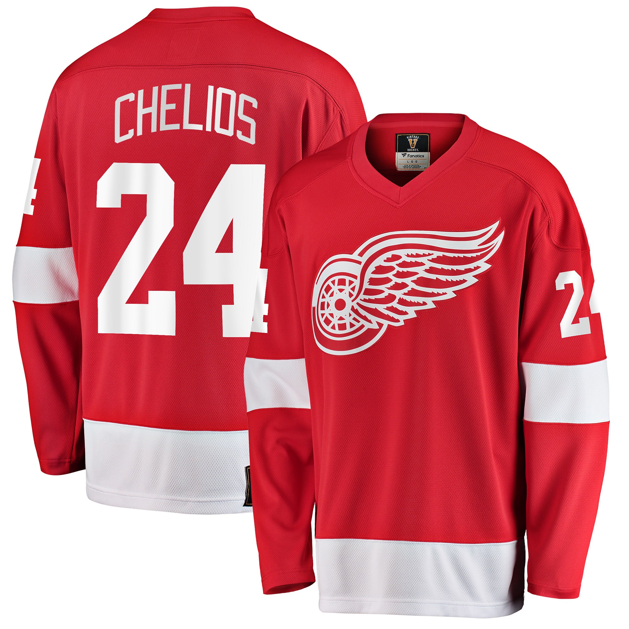 Chris Chelios Detroit Red Wings Fanatics Branded Premier Breakaway Retired Player Jersey - Red - vstockx