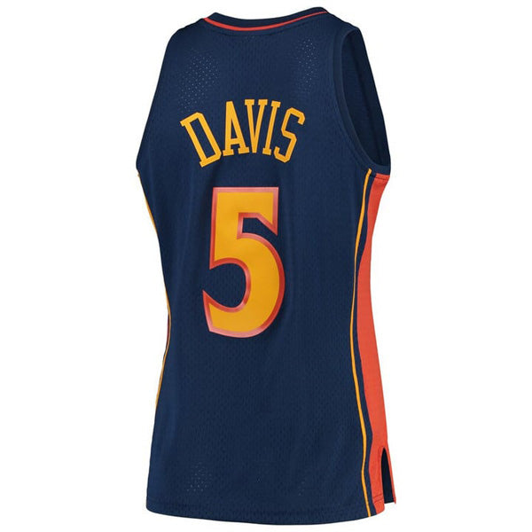 Men's Golden State Warriors Baron Davis 2006-07 Hardwood Classics Jersey - Navy - vstockx